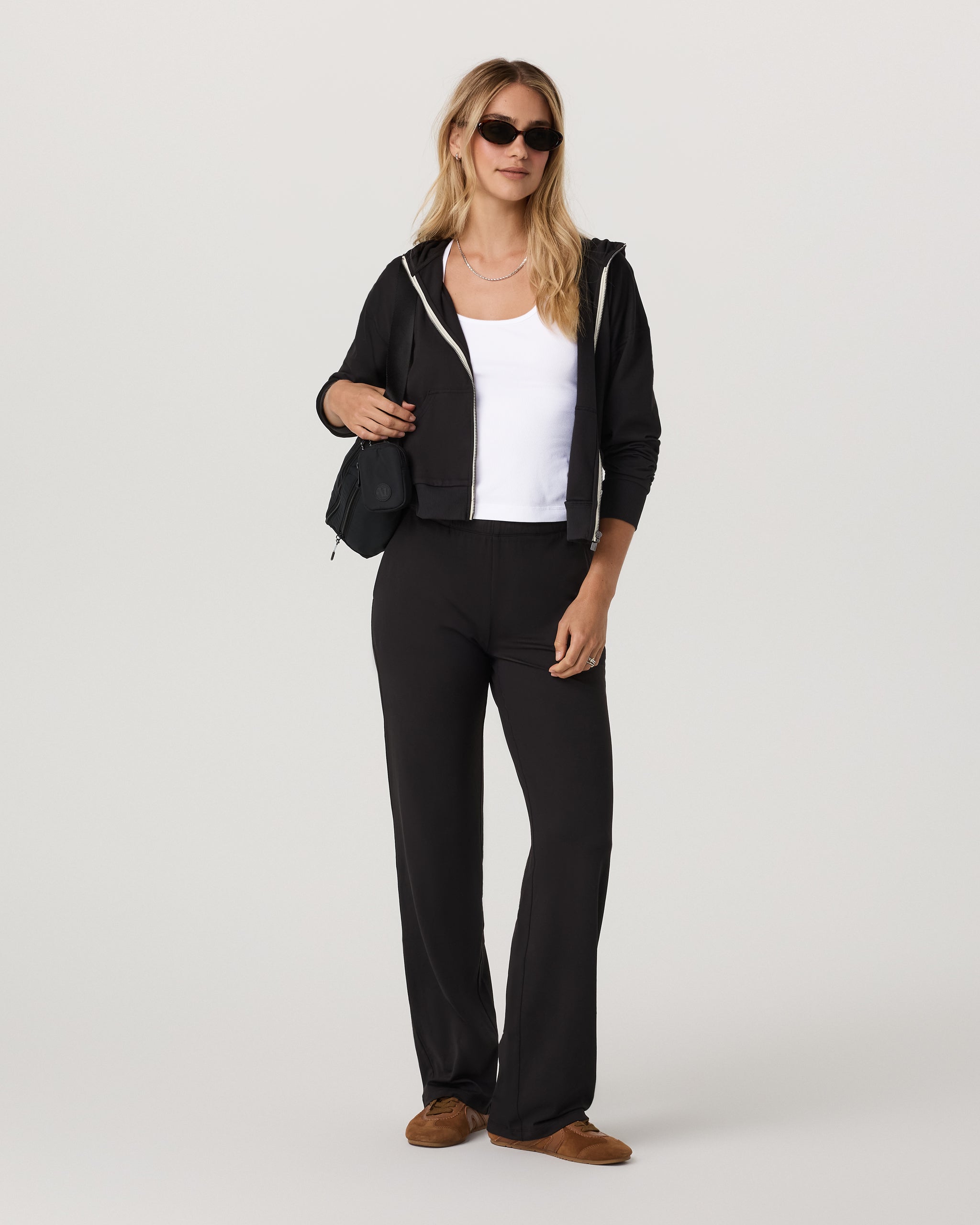 Halo Modern Straight Leg Pant-Long | Solid Black