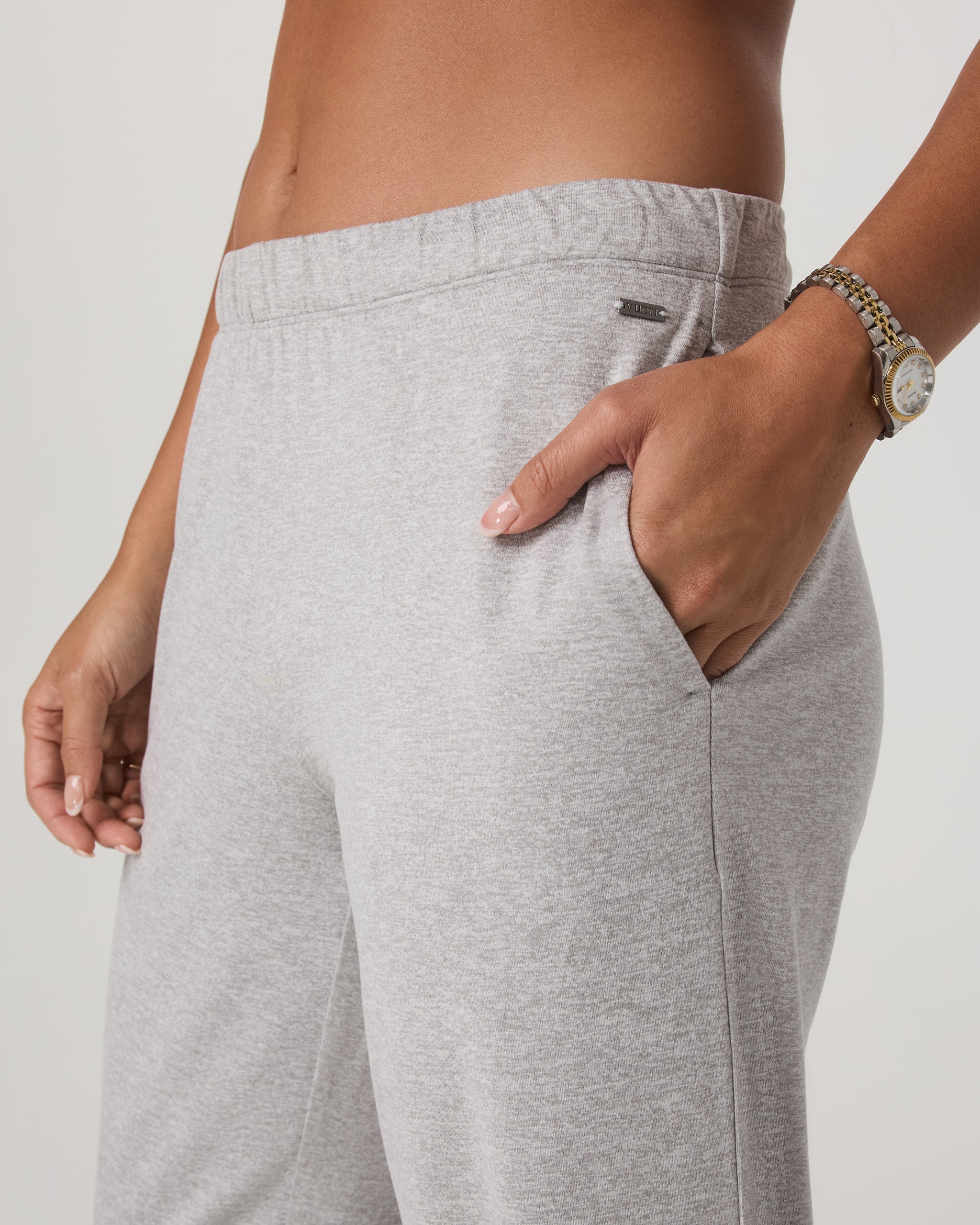 Halo Modern Straight Leg Pant-Short | Pale Grey Heather - Image 4