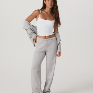 Halo Modern Straight Leg Pant-Long | Pale Grey Heather