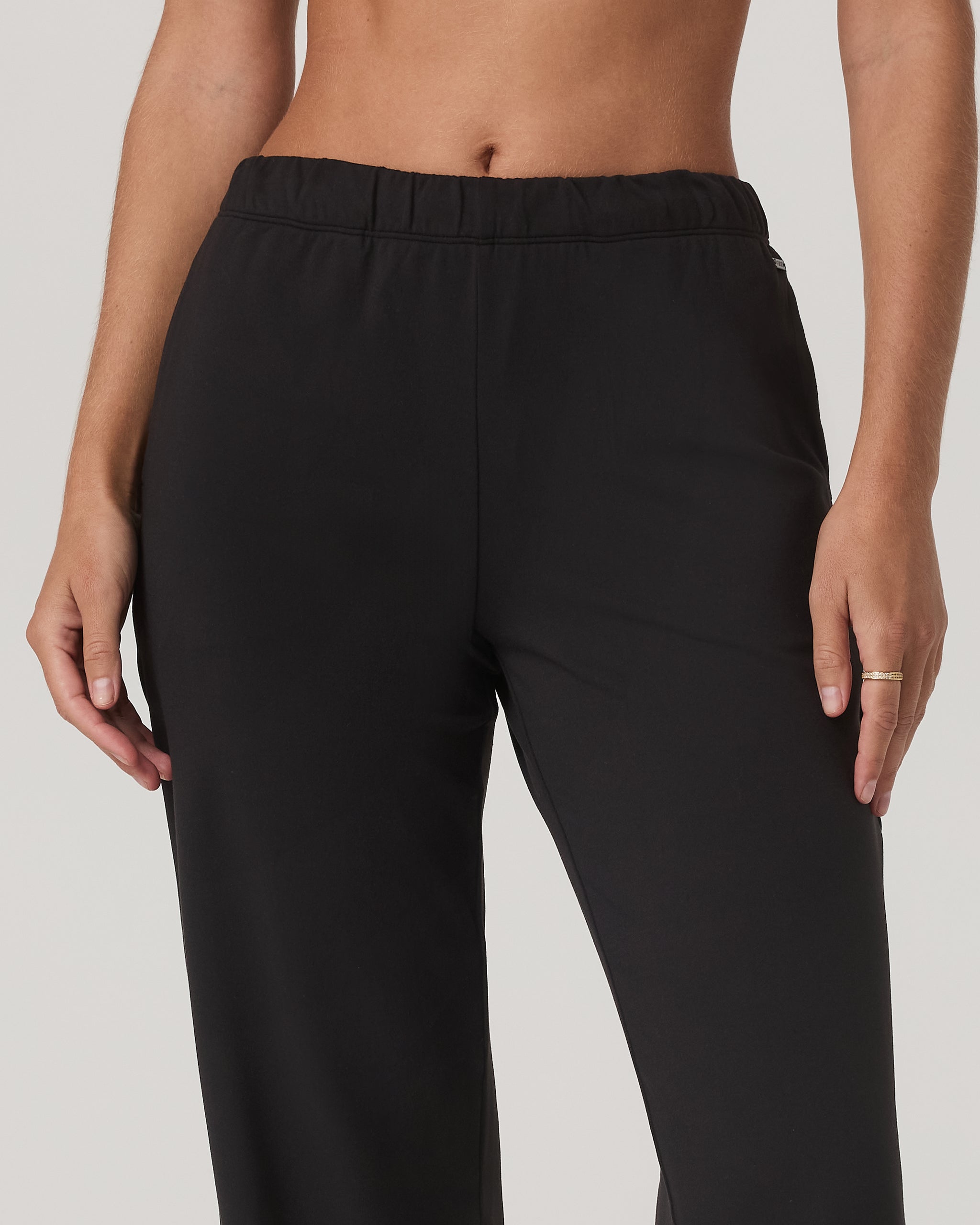 Halo Modern Straight Leg Pant-Short | Solid Black - Image 2