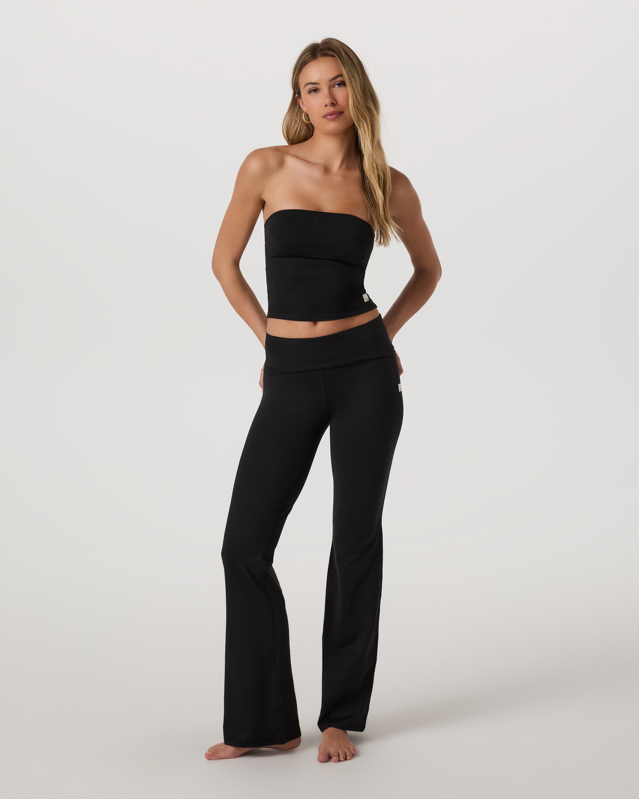 Halo Foldover Pant | Black Heather - Image 2