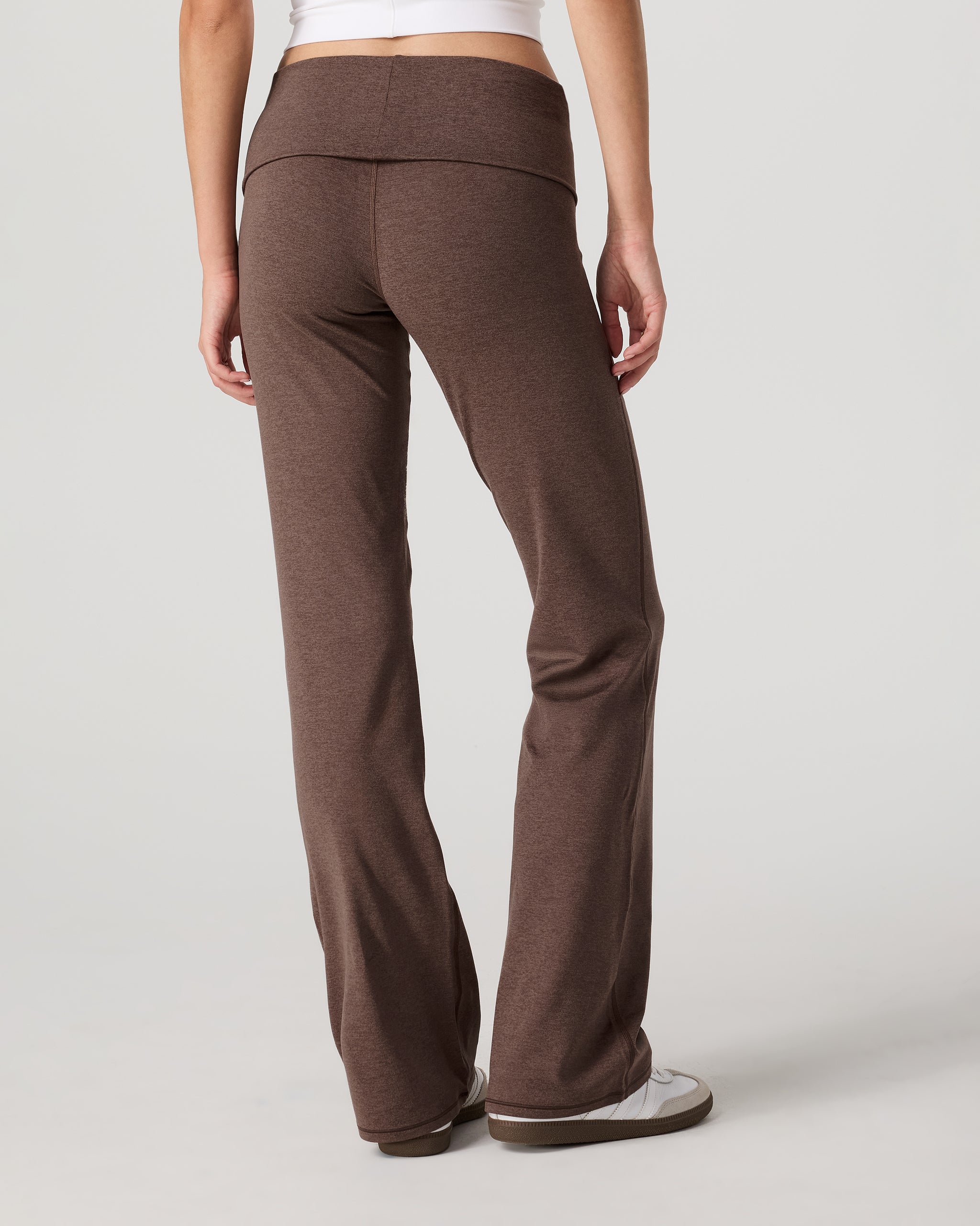Halo Foldover Pant | Chocolate Milk Heather - Image 3