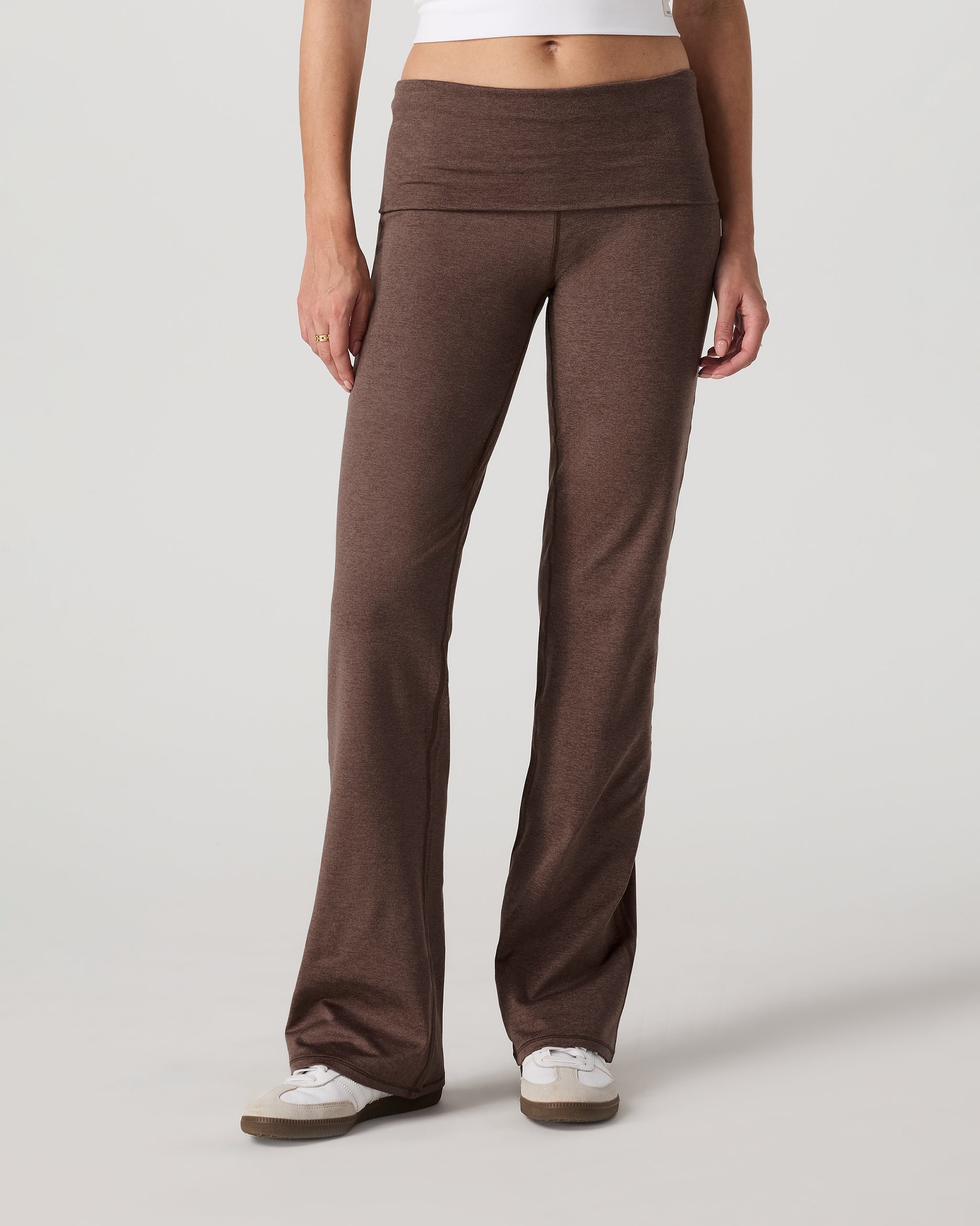Halo Foldover Pant | Chocolate Milk Heather - Image 5