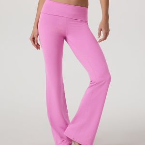 Halo Foldover Pant | Azalea Pink Heather