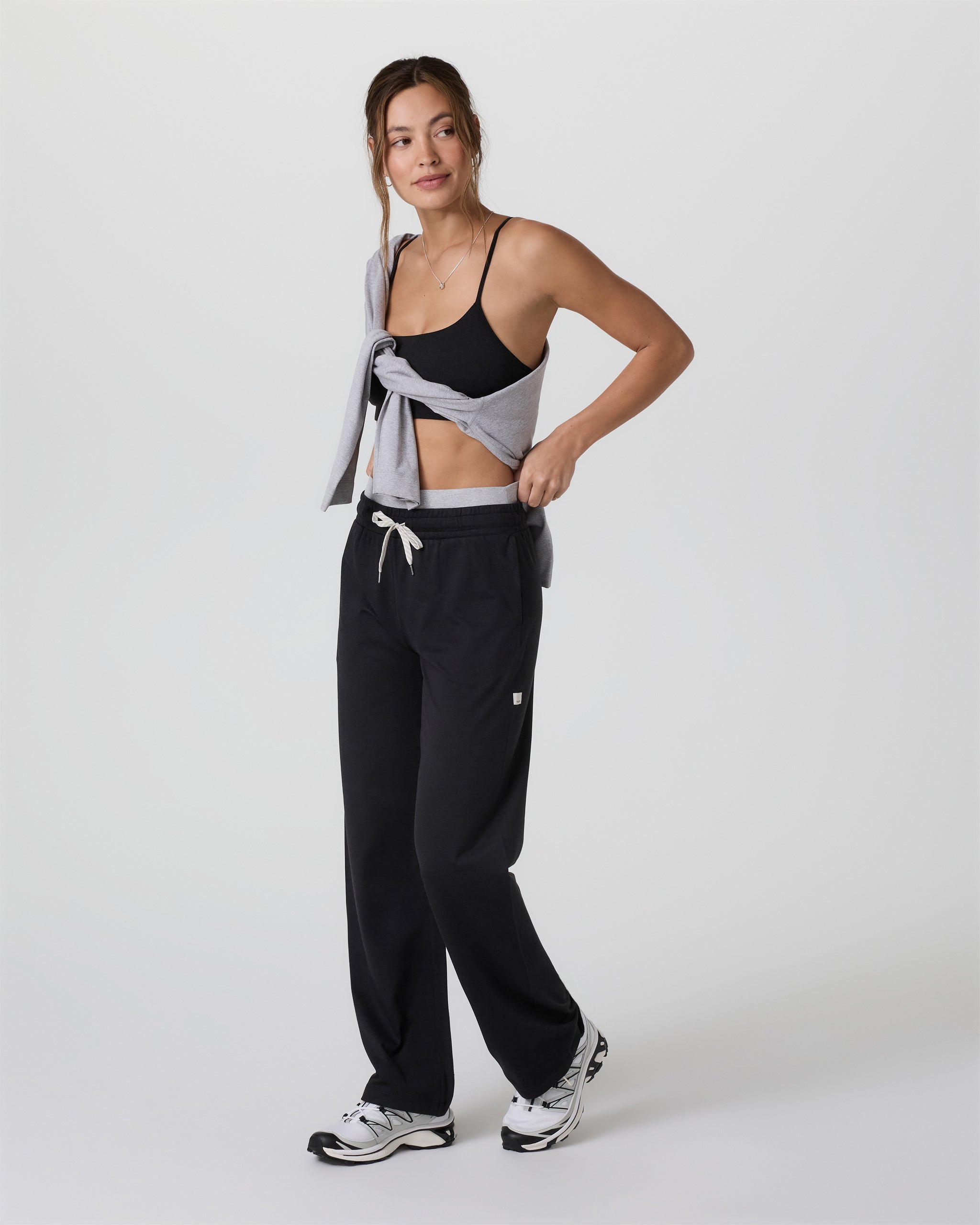 Halo Warm Up Straight Leg Pant | Black Heather - Image 2