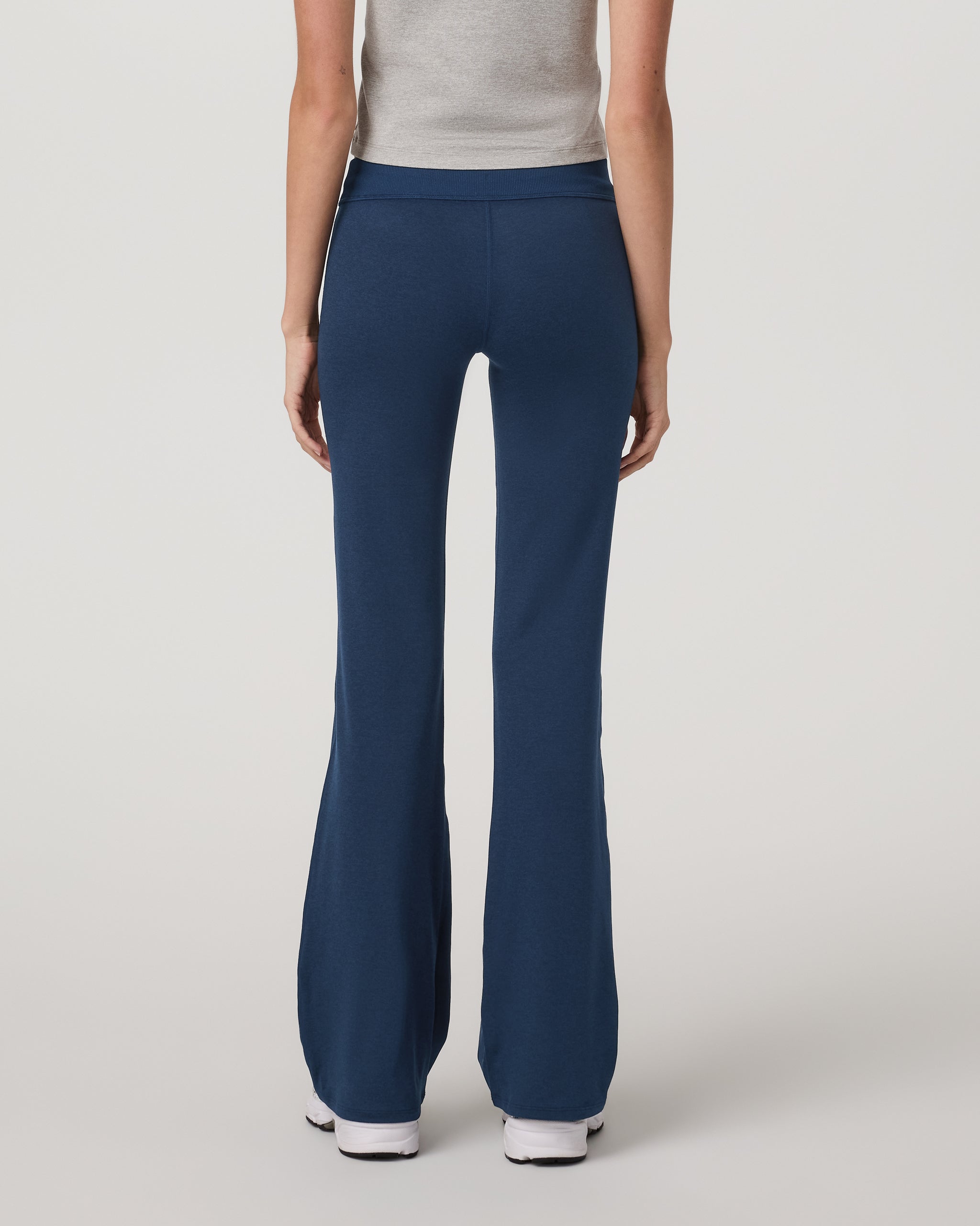 Halo Low Rise Slim Flare Pant | Blue Coast Heather - Image 2