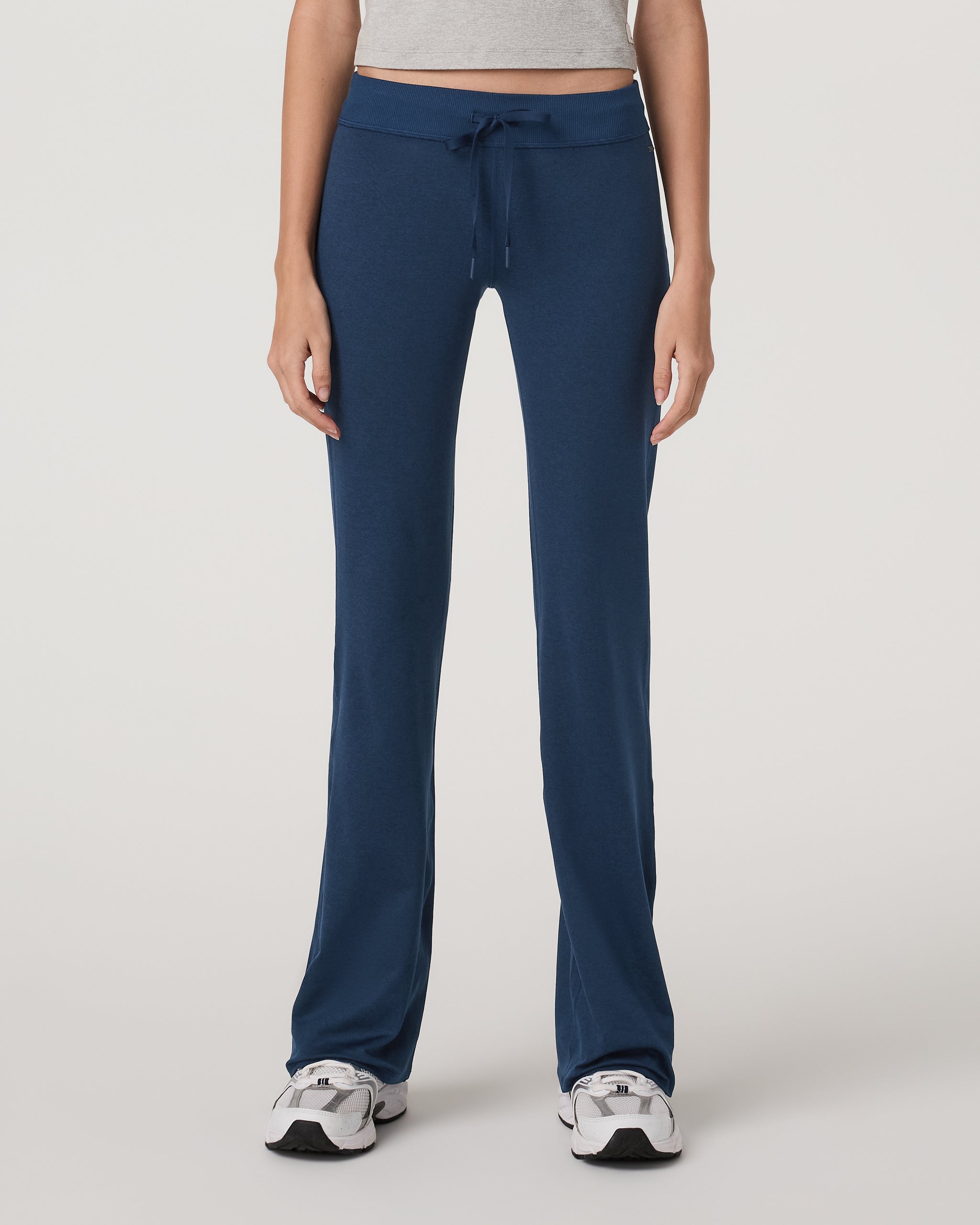 Halo Low Rise Slim Flare Pant | Blue Coast Heather - Image 5