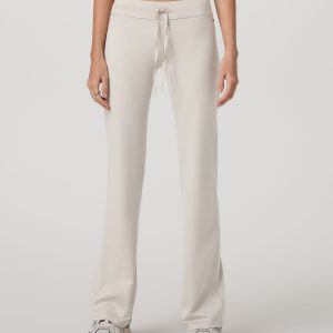 Halo Low Rise Slim Flare Pant | Ecru Heather
