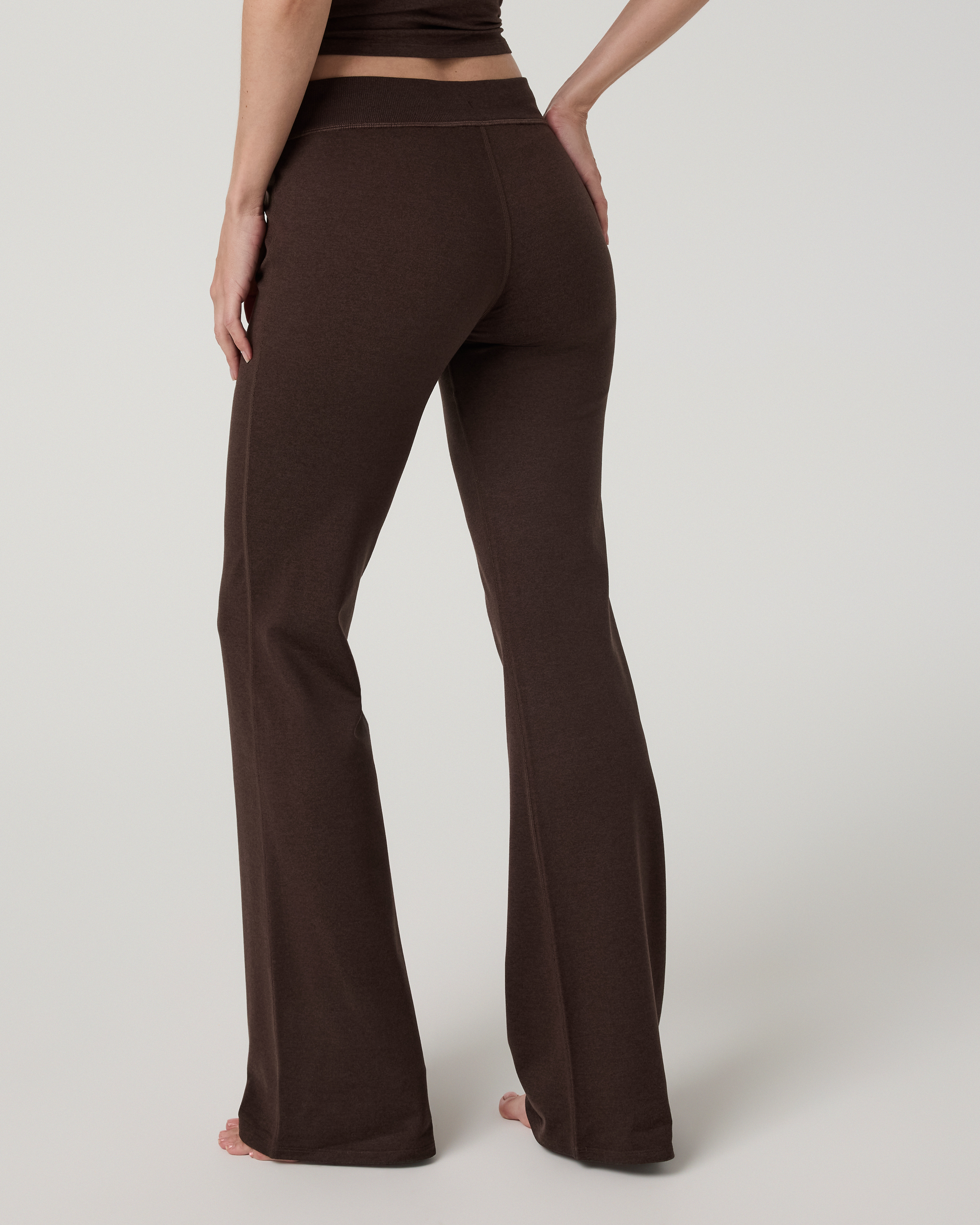 Halo Low Rise Slim Flare Pant | Java Heather - Image 3