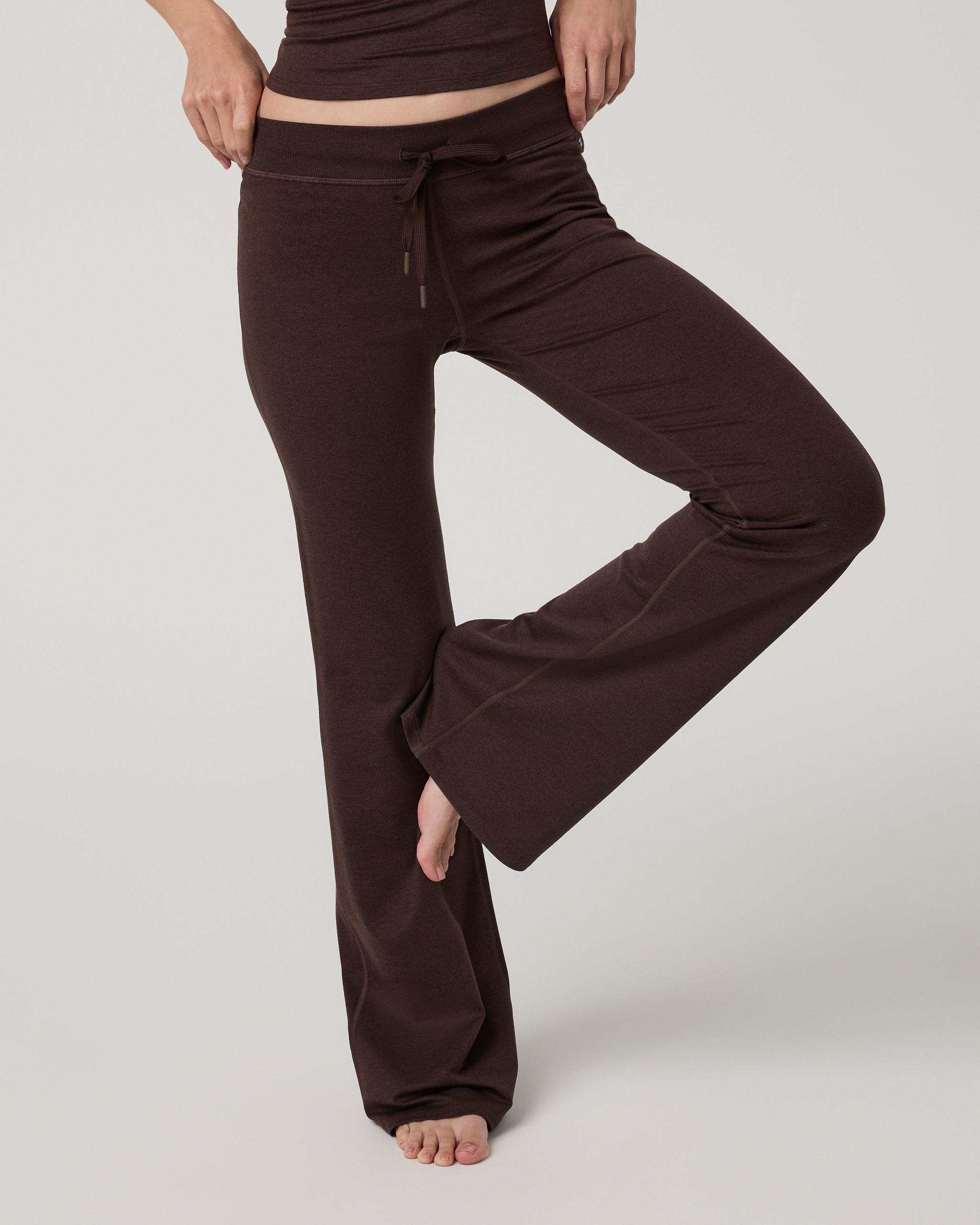 Halo Low Rise Slim Flare Pant | Java Heather - Image 5