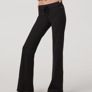 Halo Low Rise Slim Flare Pant | Solid Black