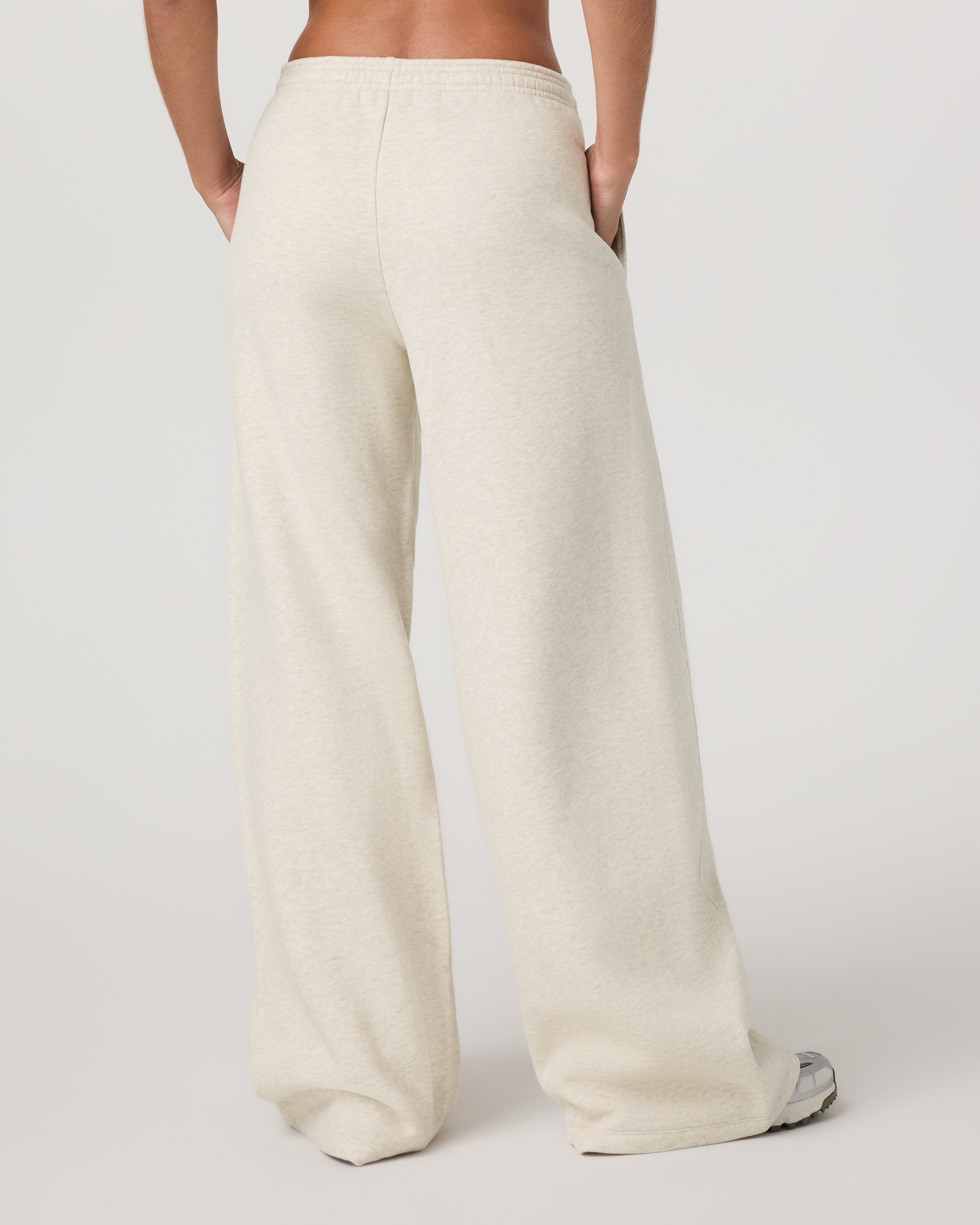 Restore Ultra Wideleg Sweatpant | Bone Heather - Image 3