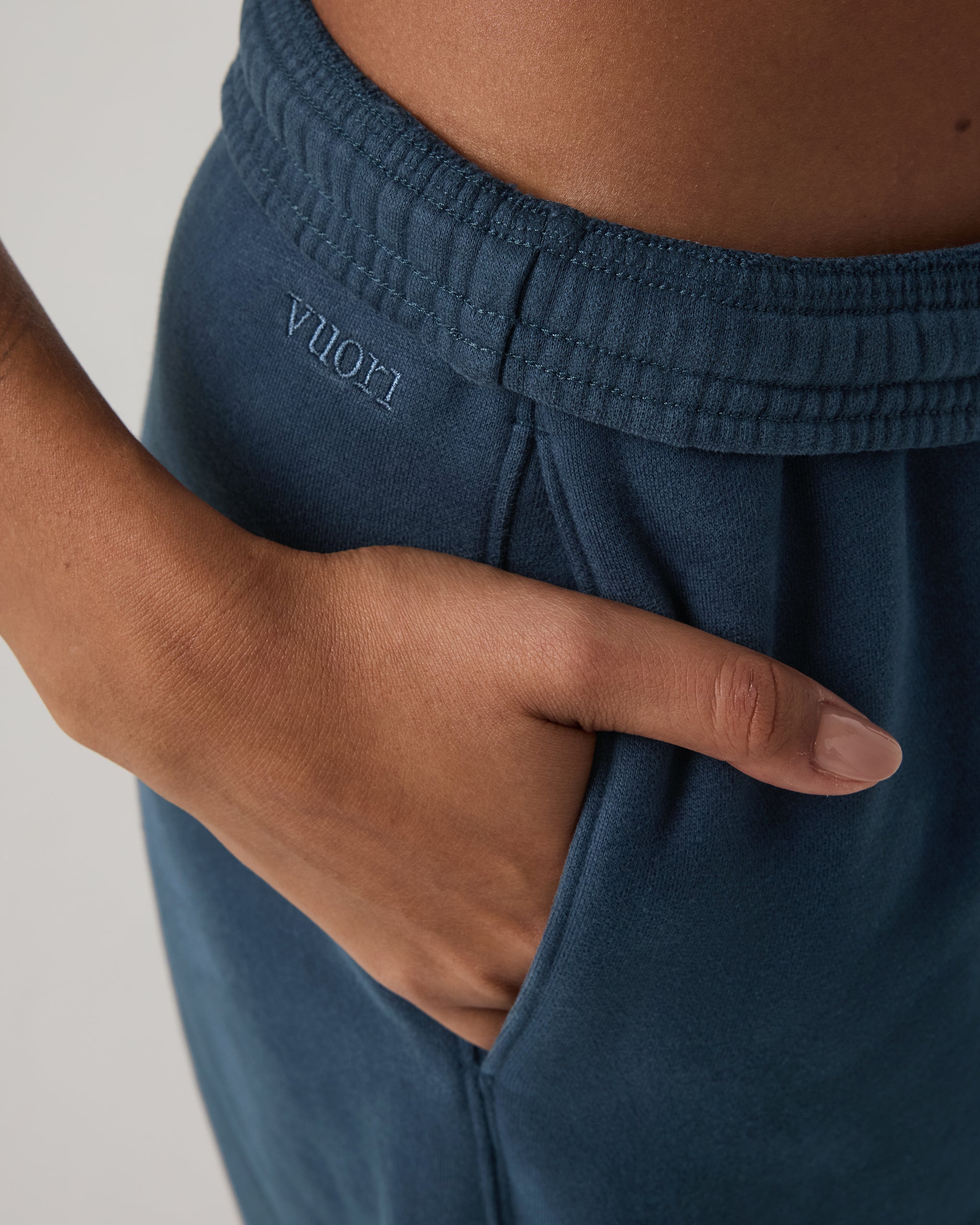 Restore Ultra Wideleg Sweatpant - Short | Ocean Blue - Image 4