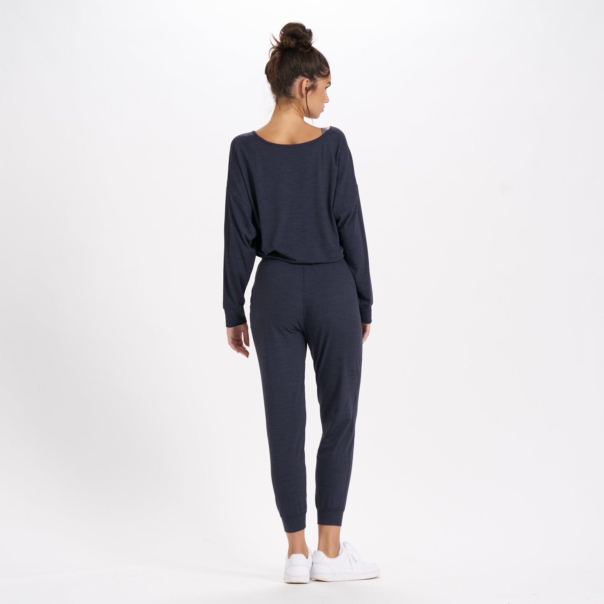 Long-Sleeve Lux Jumpsuit | Midnight Heather - Image 4