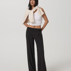 Villa Wideleg Trouser - Short | Black