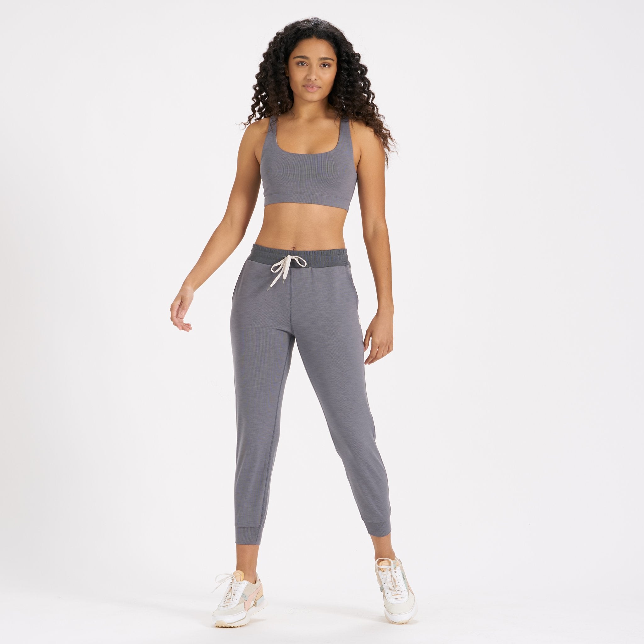 Lux Rib Performance Jogger | Heather Grey - Image 4