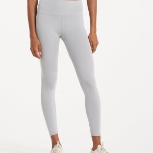 Lux Rib Studio Legging | Pale Grey Heather