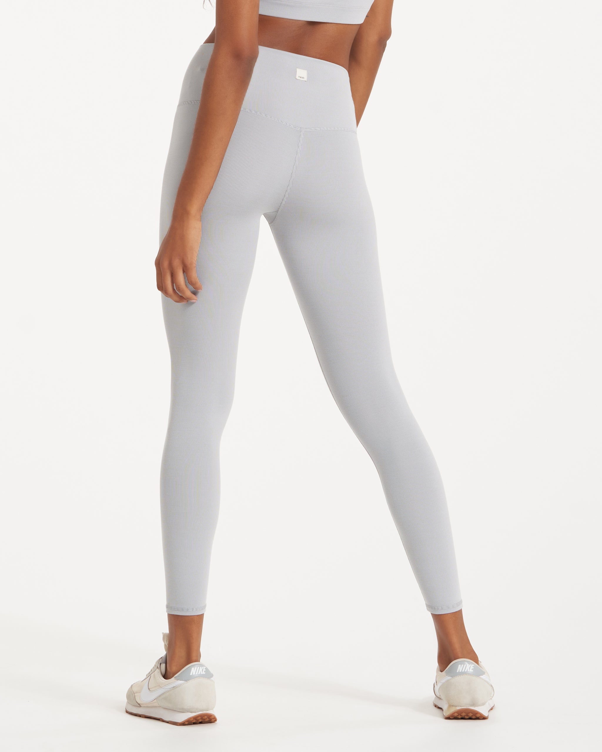 Lux Rib Studio Legging | Pale Grey Heather - Image 2