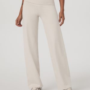 Granite Foldover Straight Leg | Oatmeal Heather