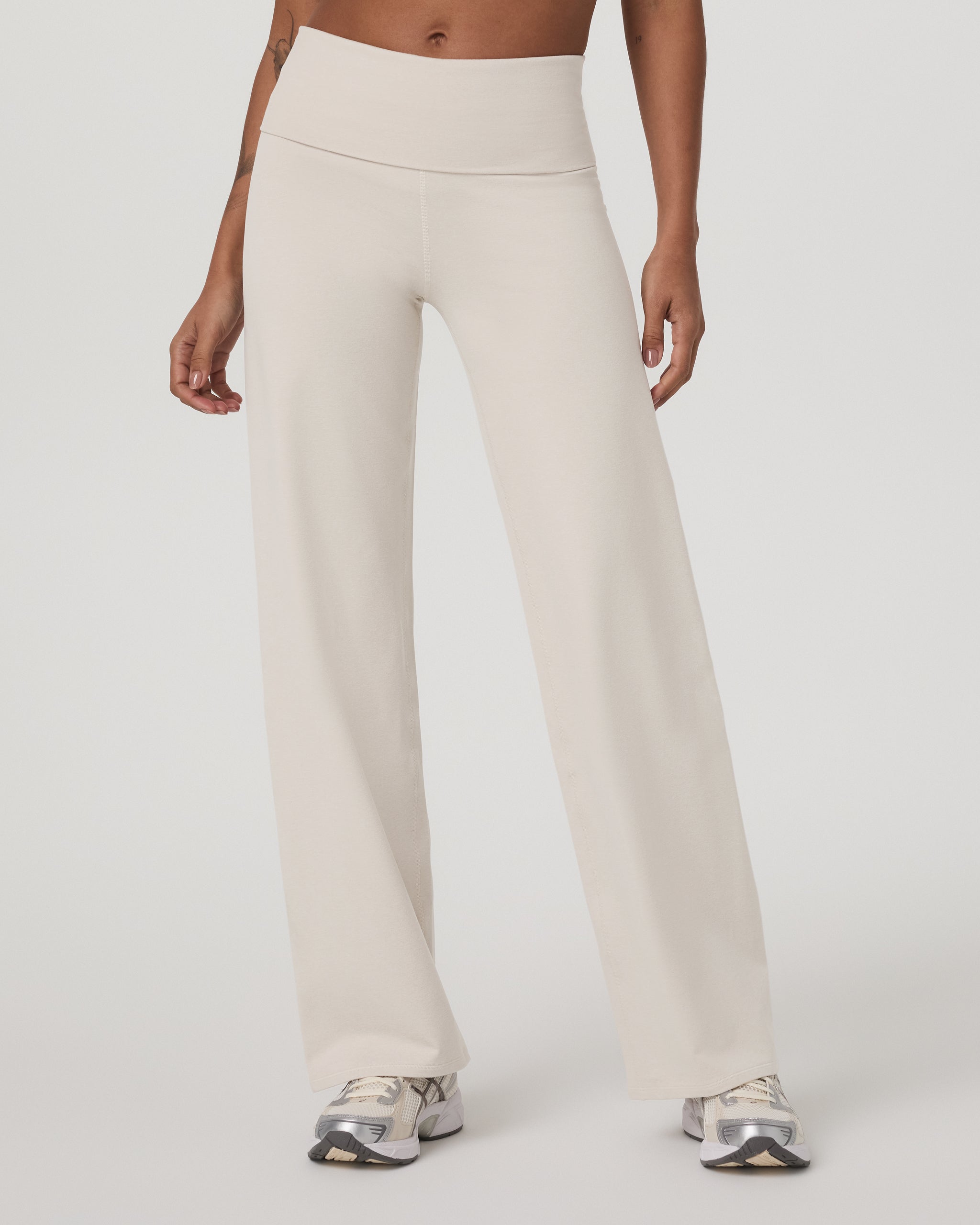 Granite Foldover Straight Leg | Oatmeal Heather