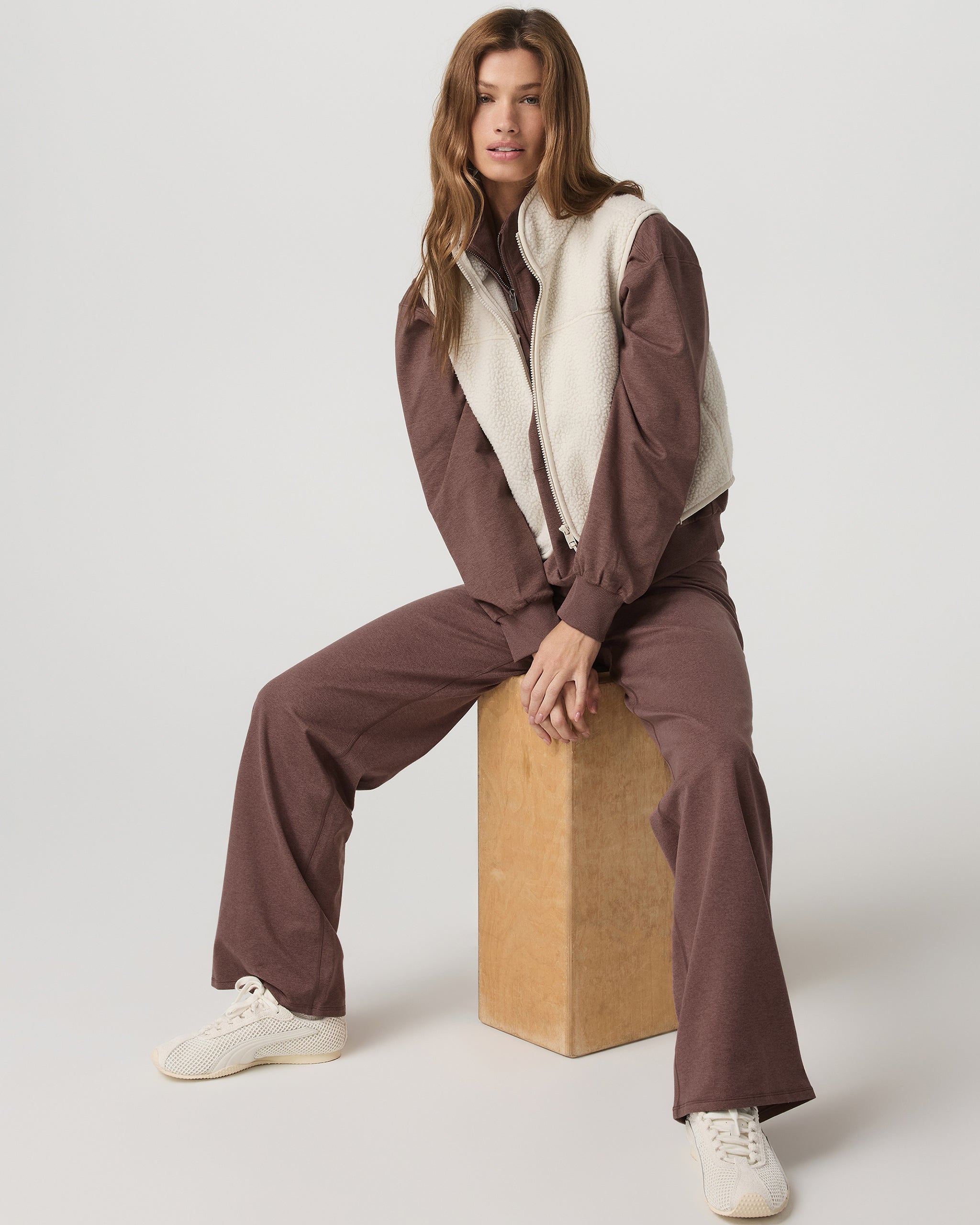 Granite Foldover Straight Leg | Sable Heather - Image 4