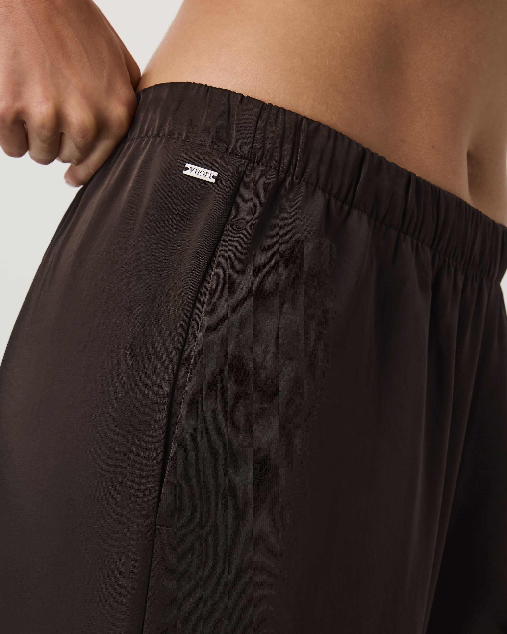 Nova Satin Wideleg Pant | Dark Java - Image 5