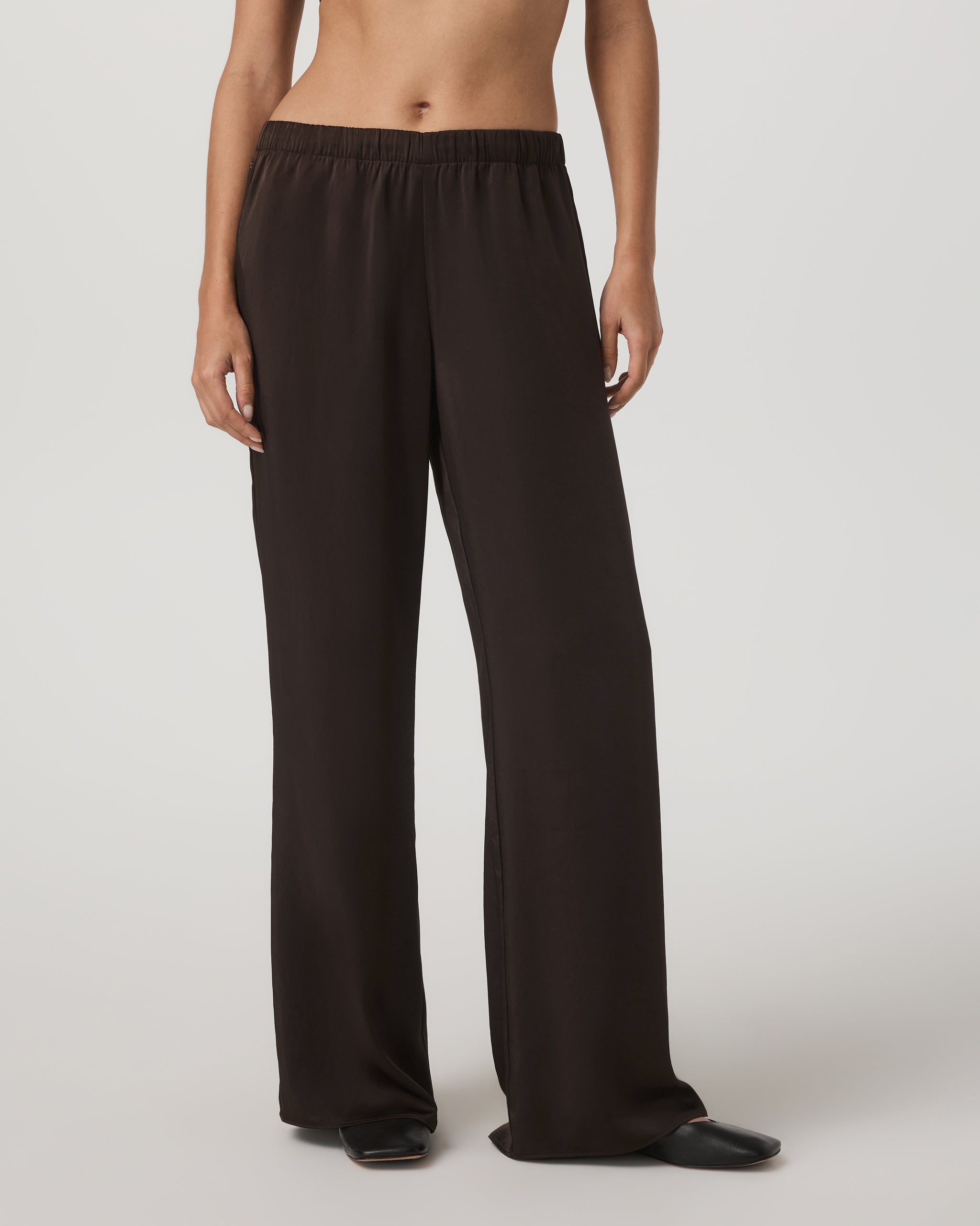 Nova Satin Wideleg Pant | Dark Java - Image 4
