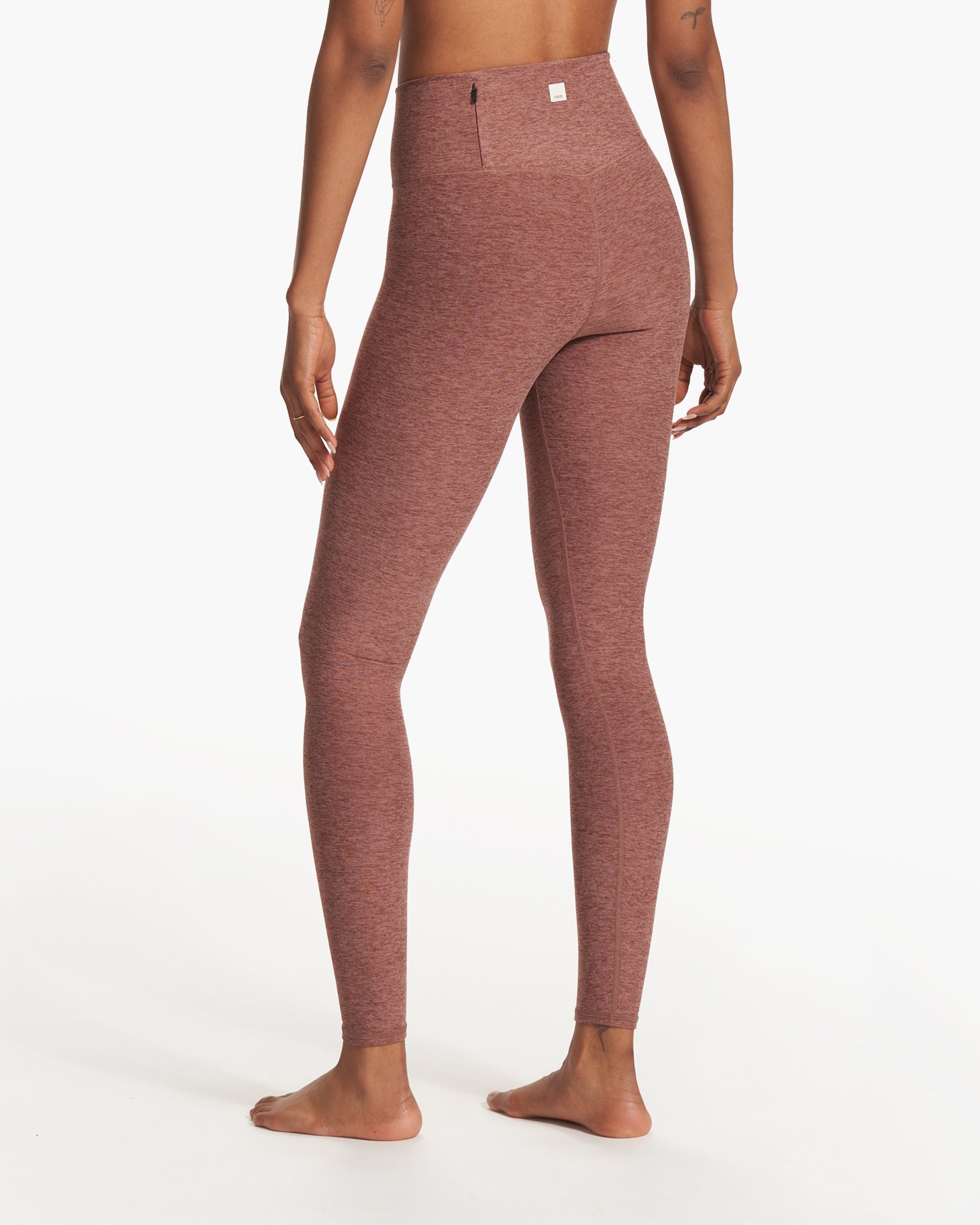Clean Elevation Legging-Long | Hazelnut Heather - Image 4