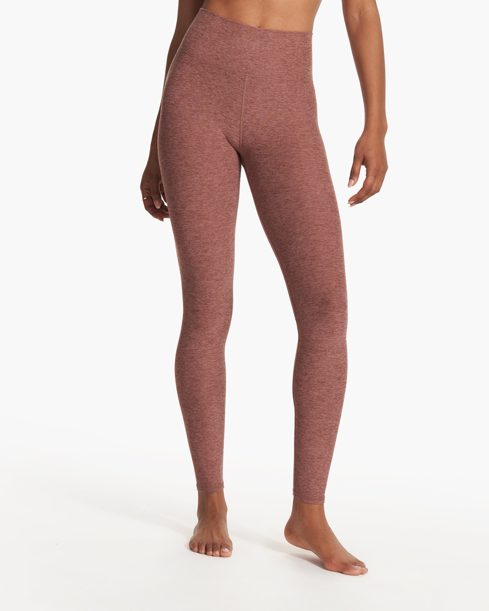 Clean Elevation Legging-Long | Hazelnut Heather - Image 2