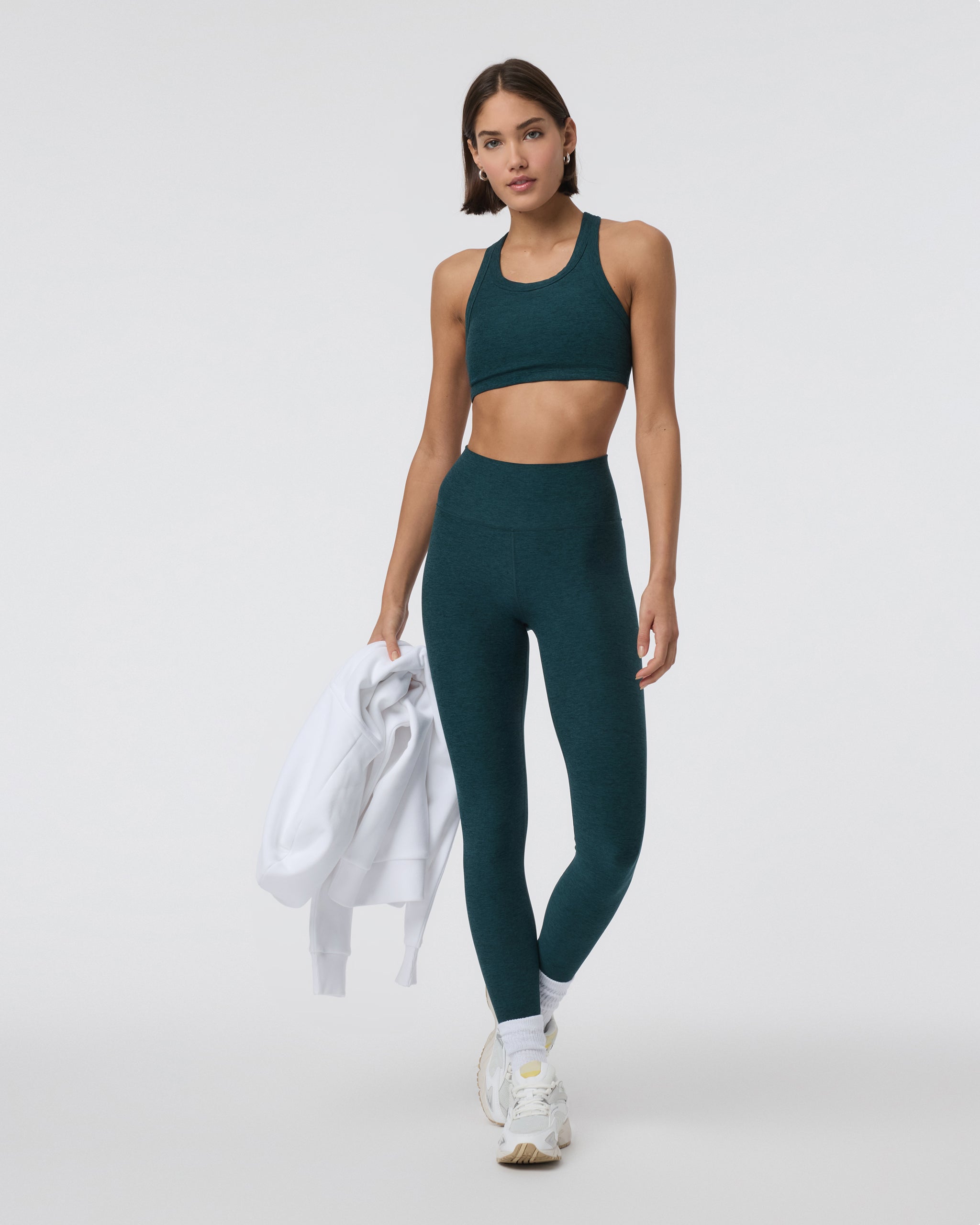 Clean Elevation Legging-Long | Moss Heather - Image 2