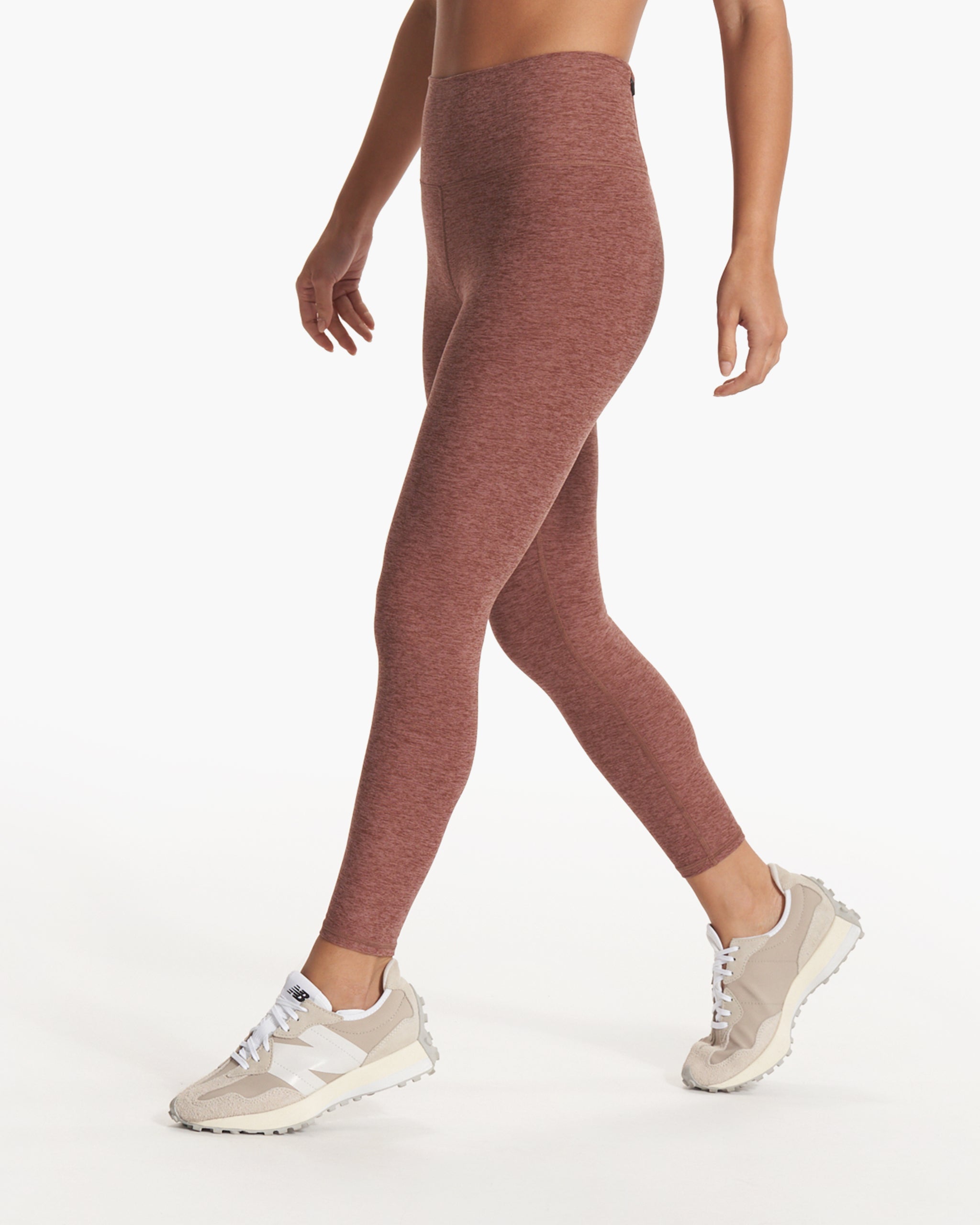 Clean Elevation Legging-Short | Hazelnut Heather - Image 2