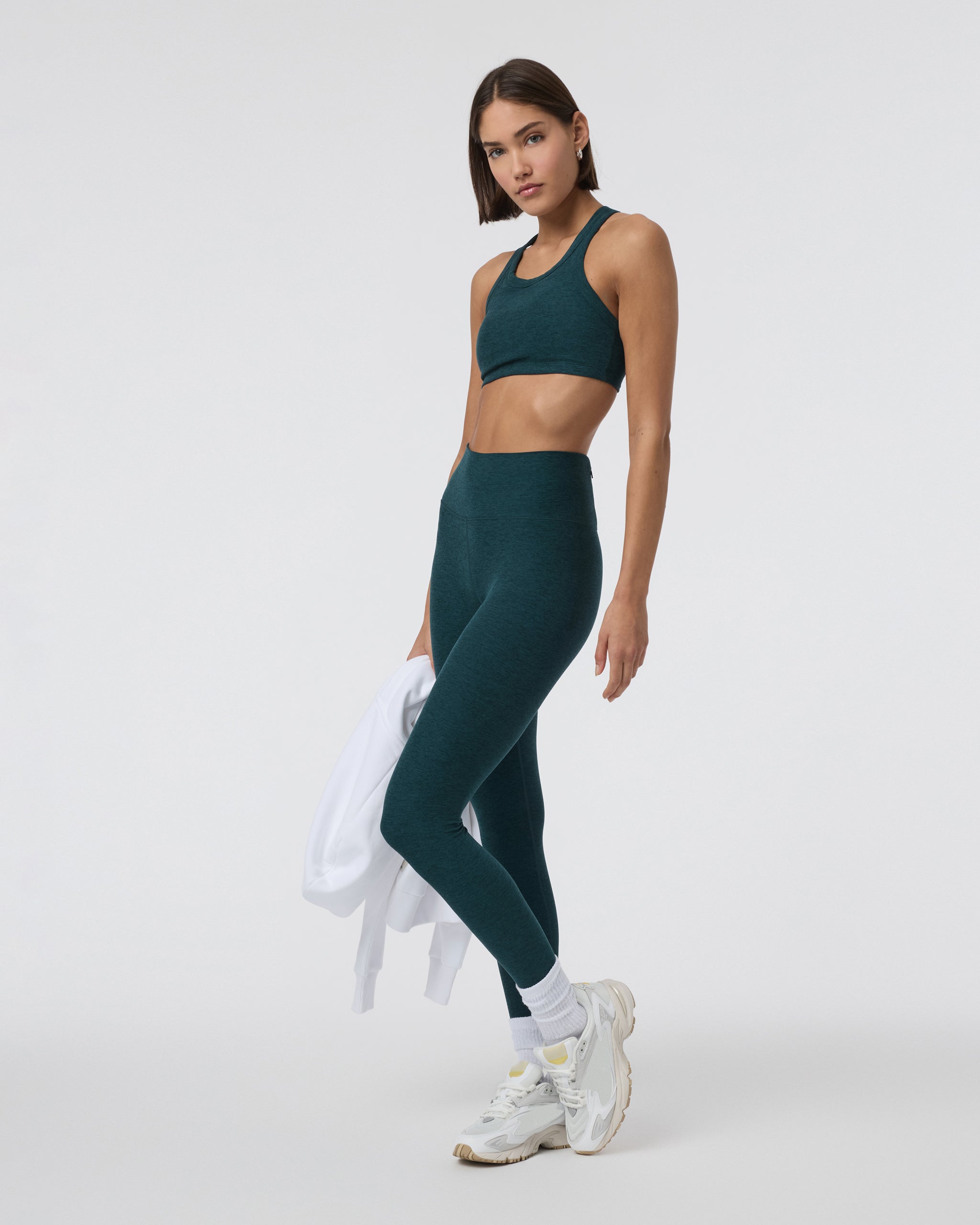 Clean Elevation Legging-Short | Moss Heather - Image 2