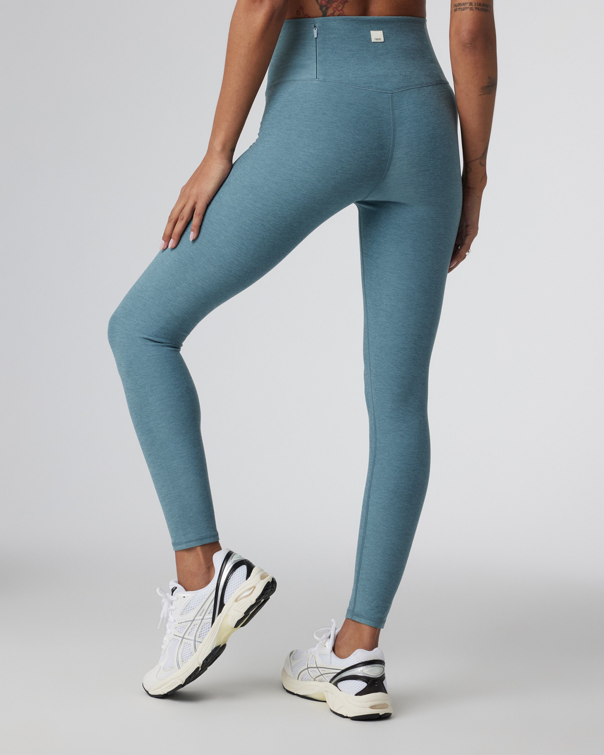 Clean Elevation Legging | Smoke Blue Heather - Image 3