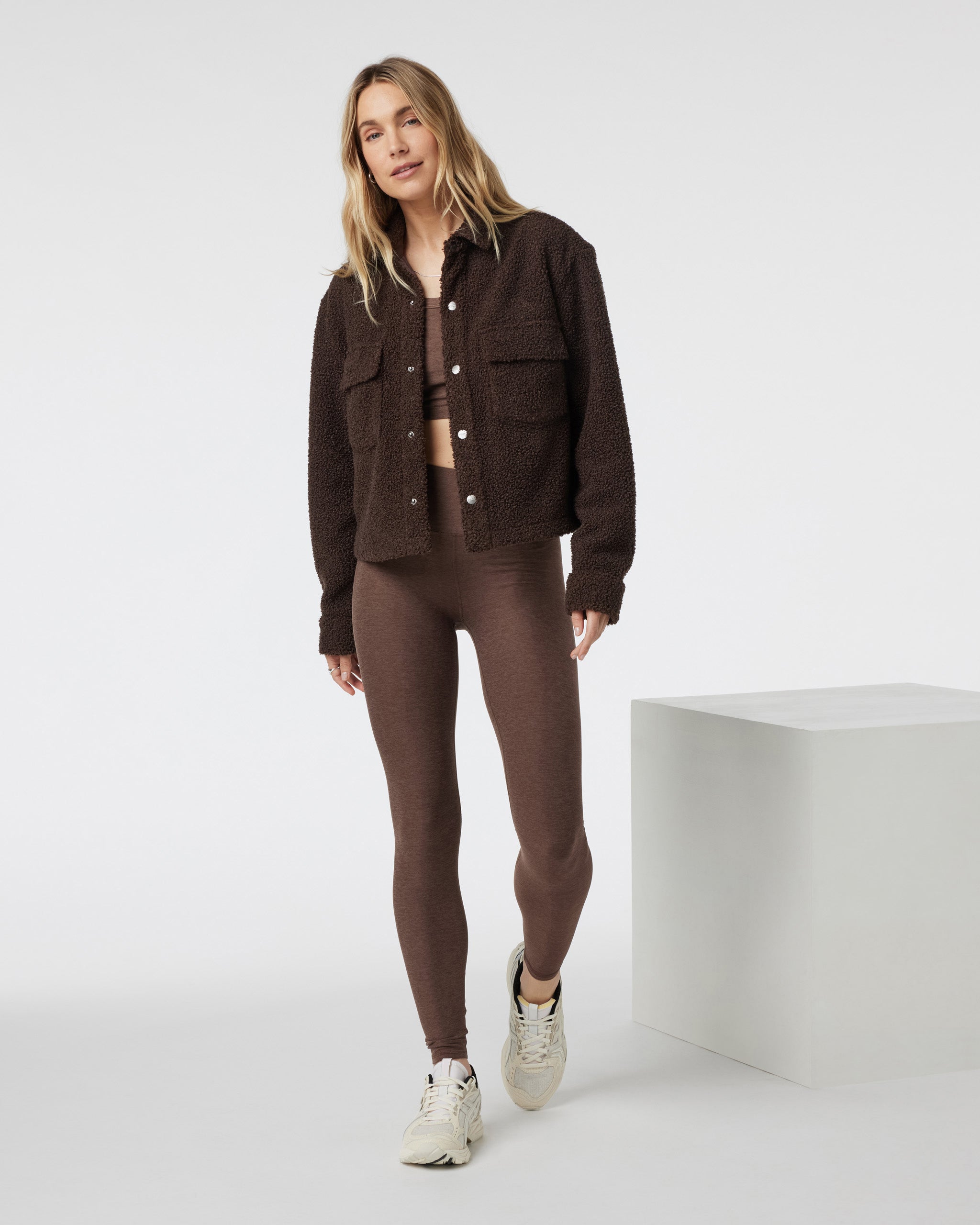 Clean Elevation Legging | Chocolate Milk Heather - Image 2