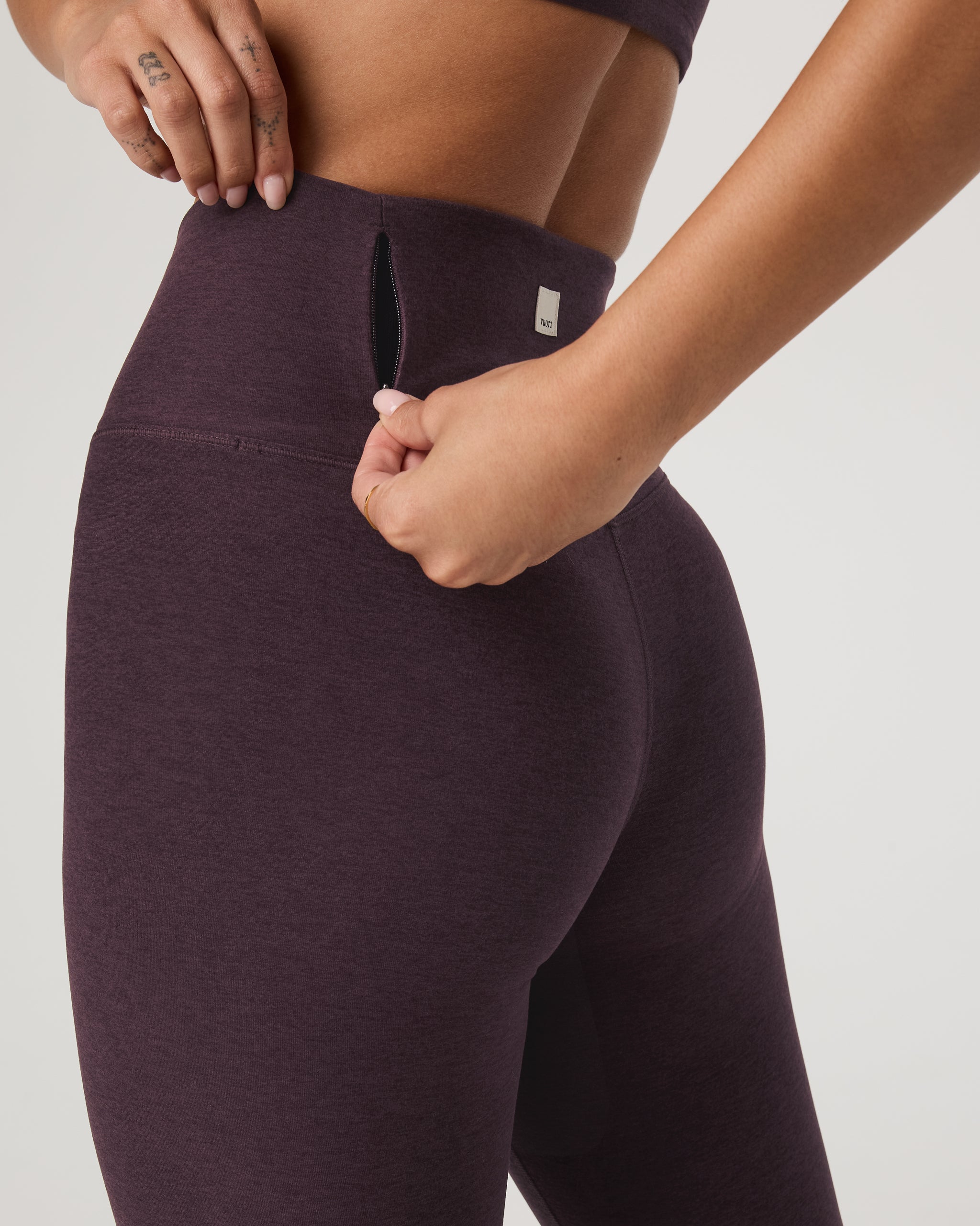 Clean Elevation Legging | Raisin Heather - Image 2