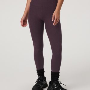 Clean Elevation Legging-Long | Raisin Heather