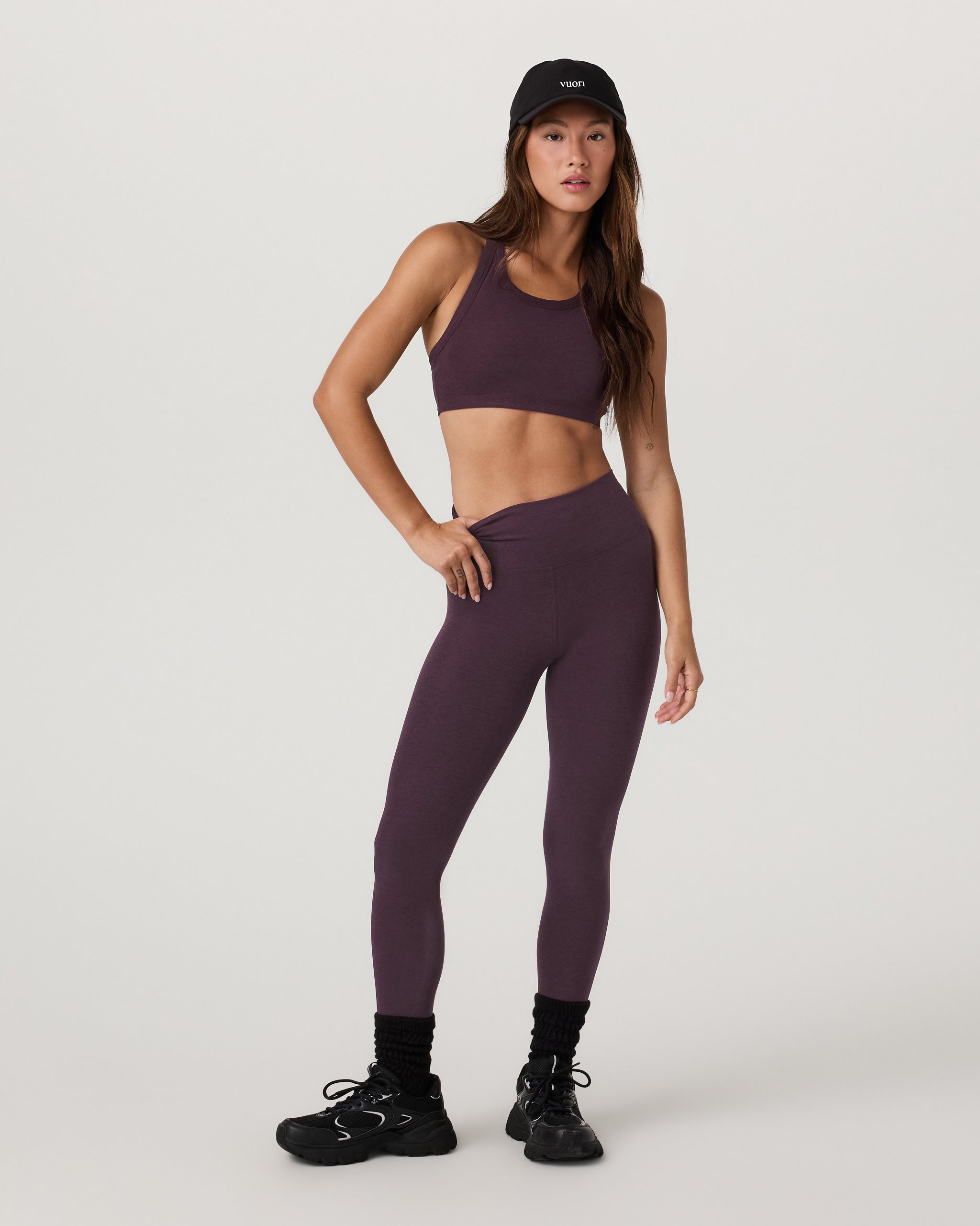 Clean Elevation Legging | Raisin Heather - Image 4