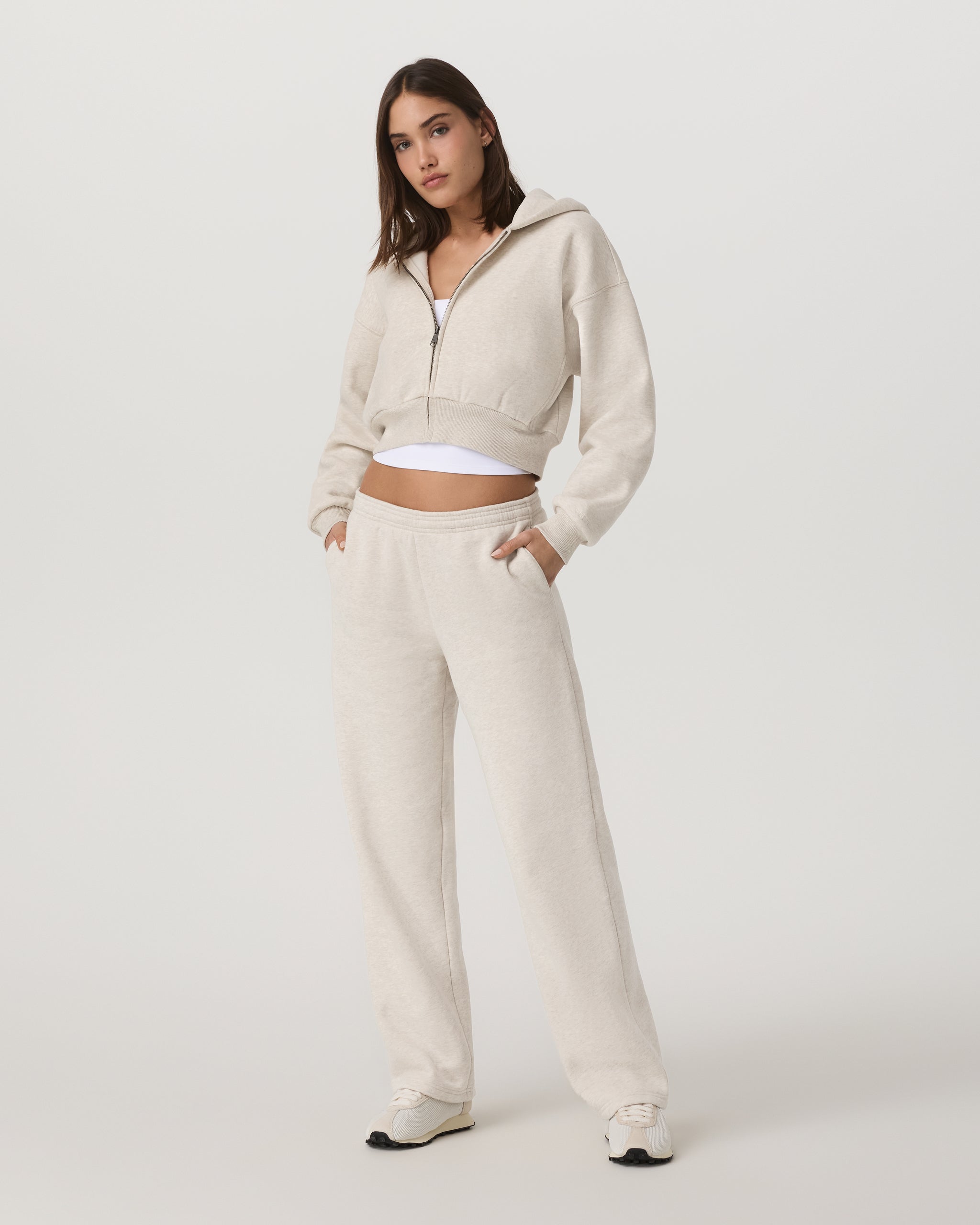 Restore Straight Leg Sweatpant-Long | Bone Heather - Image 2