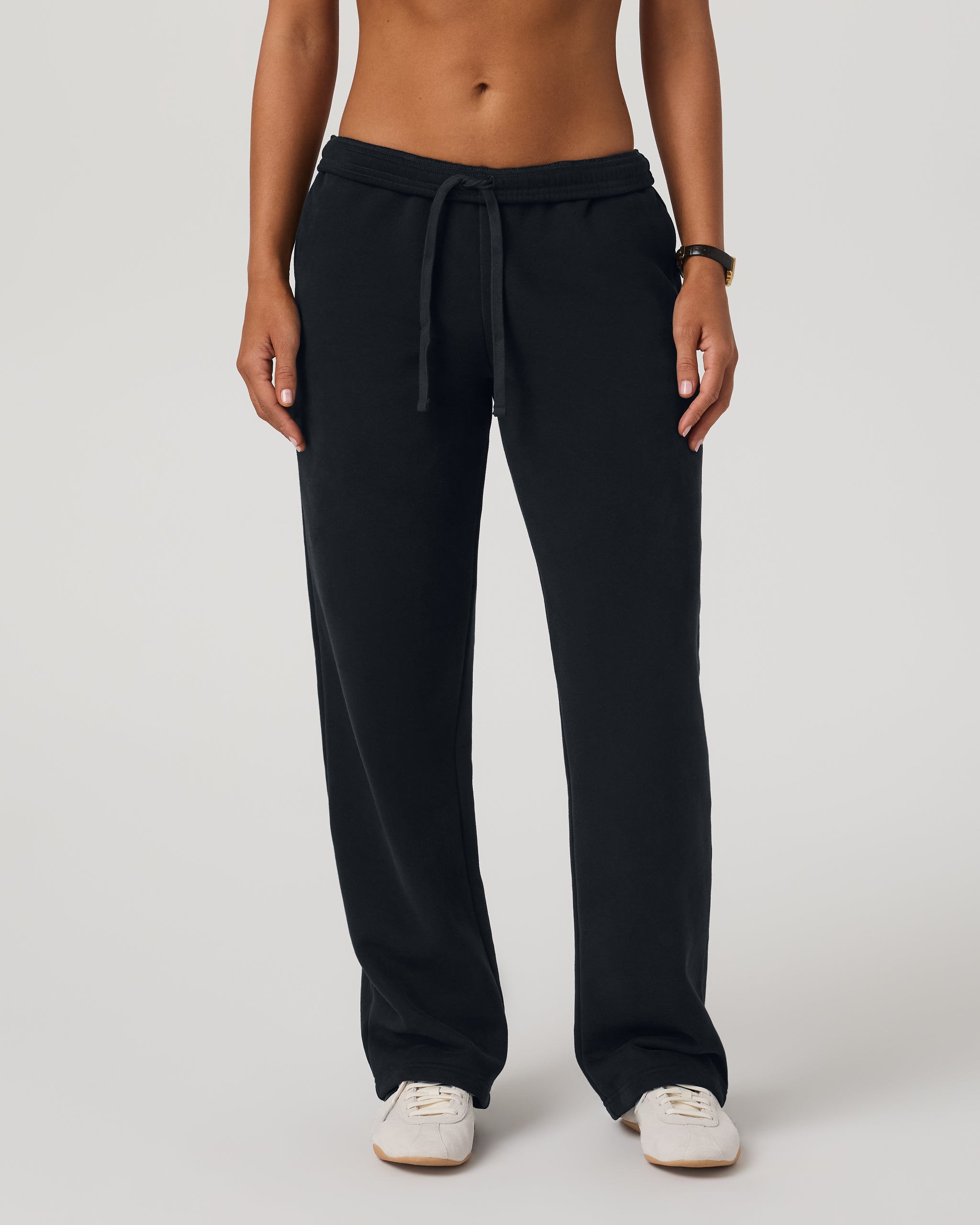 Restore Straight Leg Sweatpant-Long | Washed Black