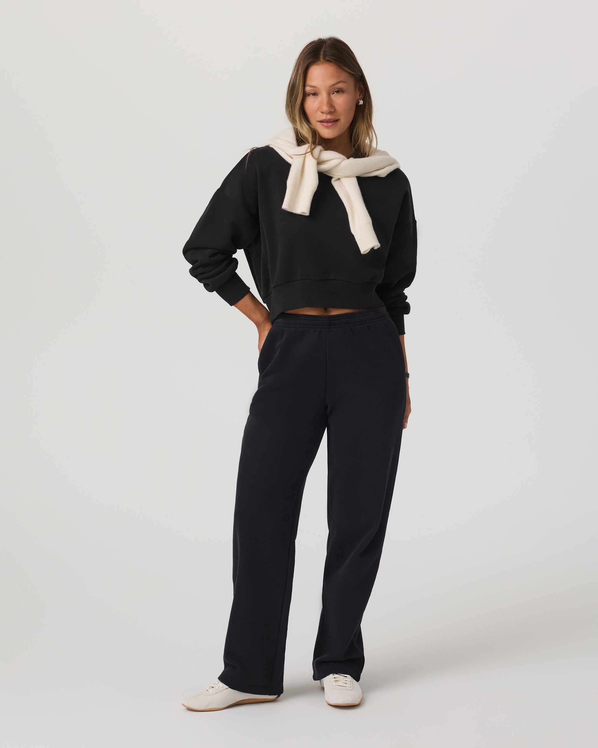 Restore Straight Leg Sweatpant | Washed Black - Image 4