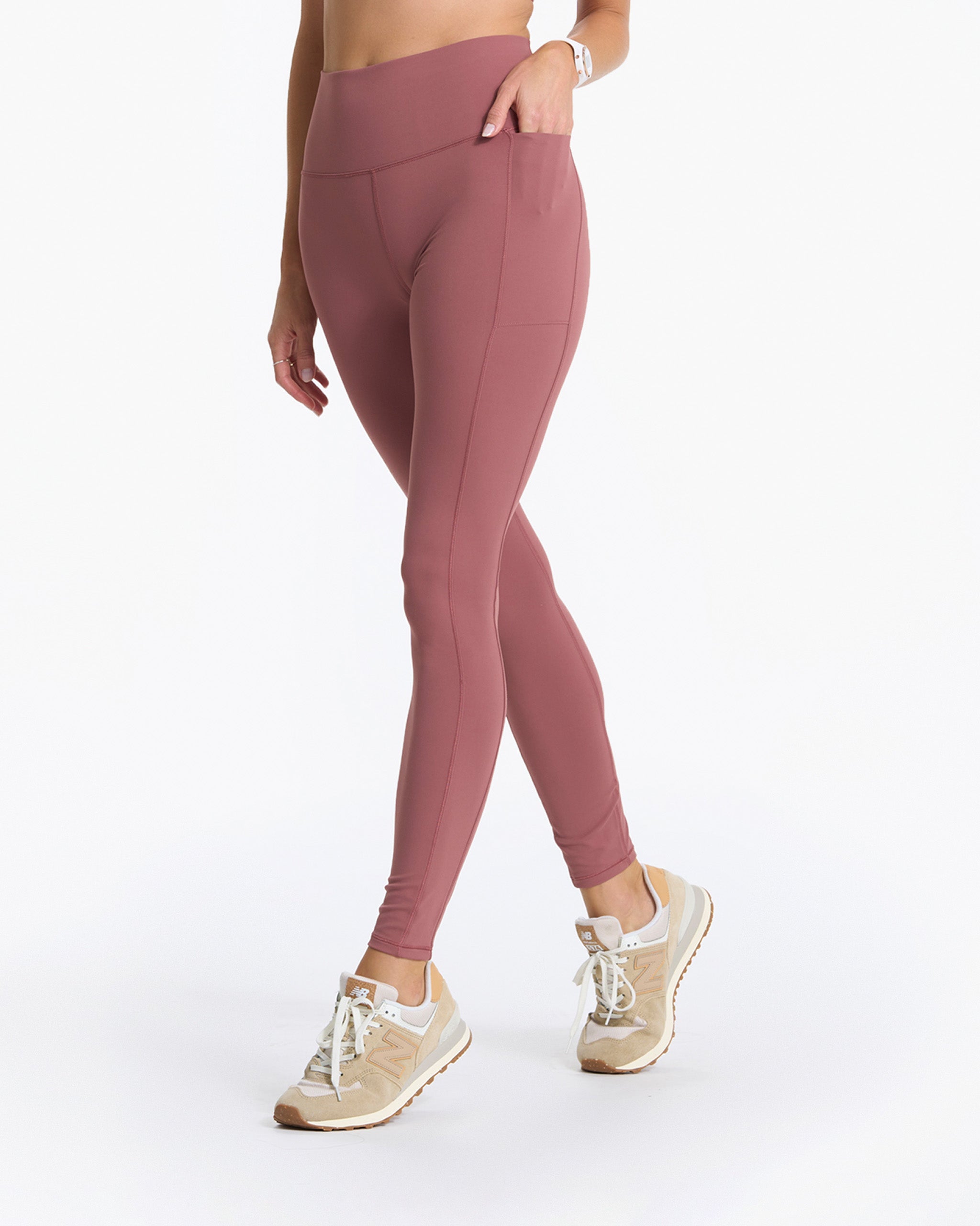 Studio Pocket Legging-Long | Rosewood - Image 2