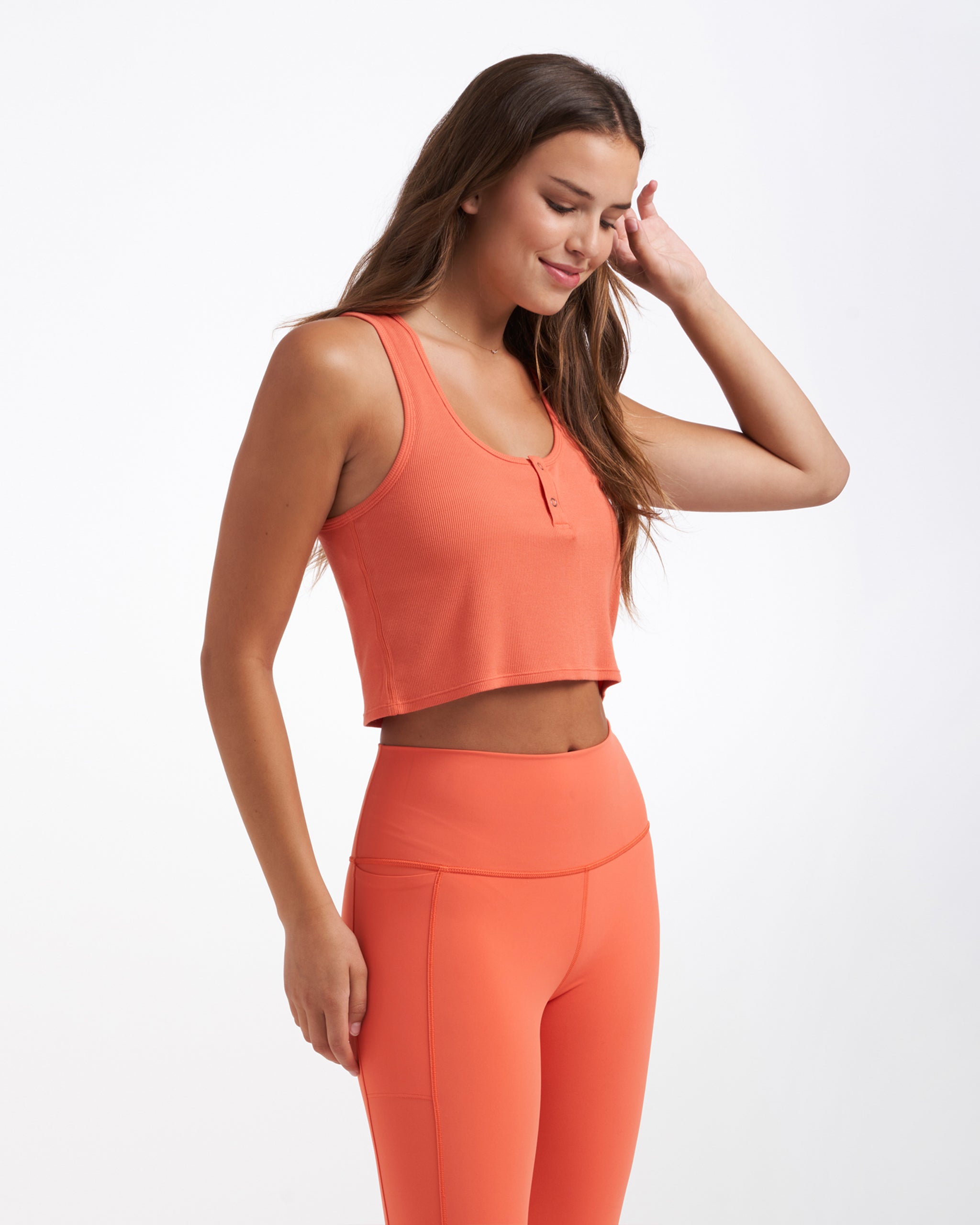 Cove Crop Tank | Grapefruit