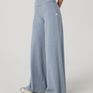 Halo Easy Wideleg Pant - Long | Coastal Fog Heather