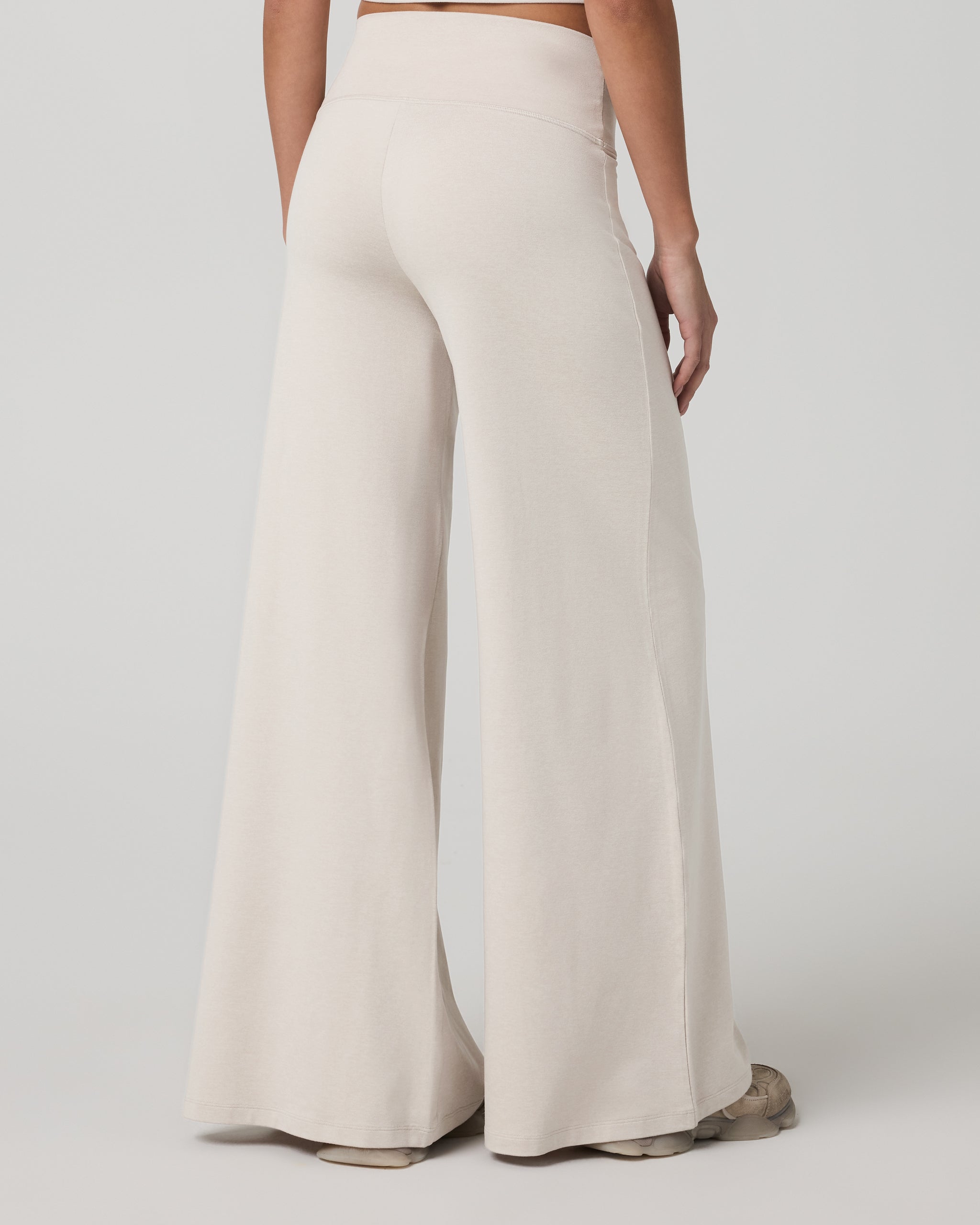 Halo Easy Wideleg Pant | Ecru Heather - Image 3