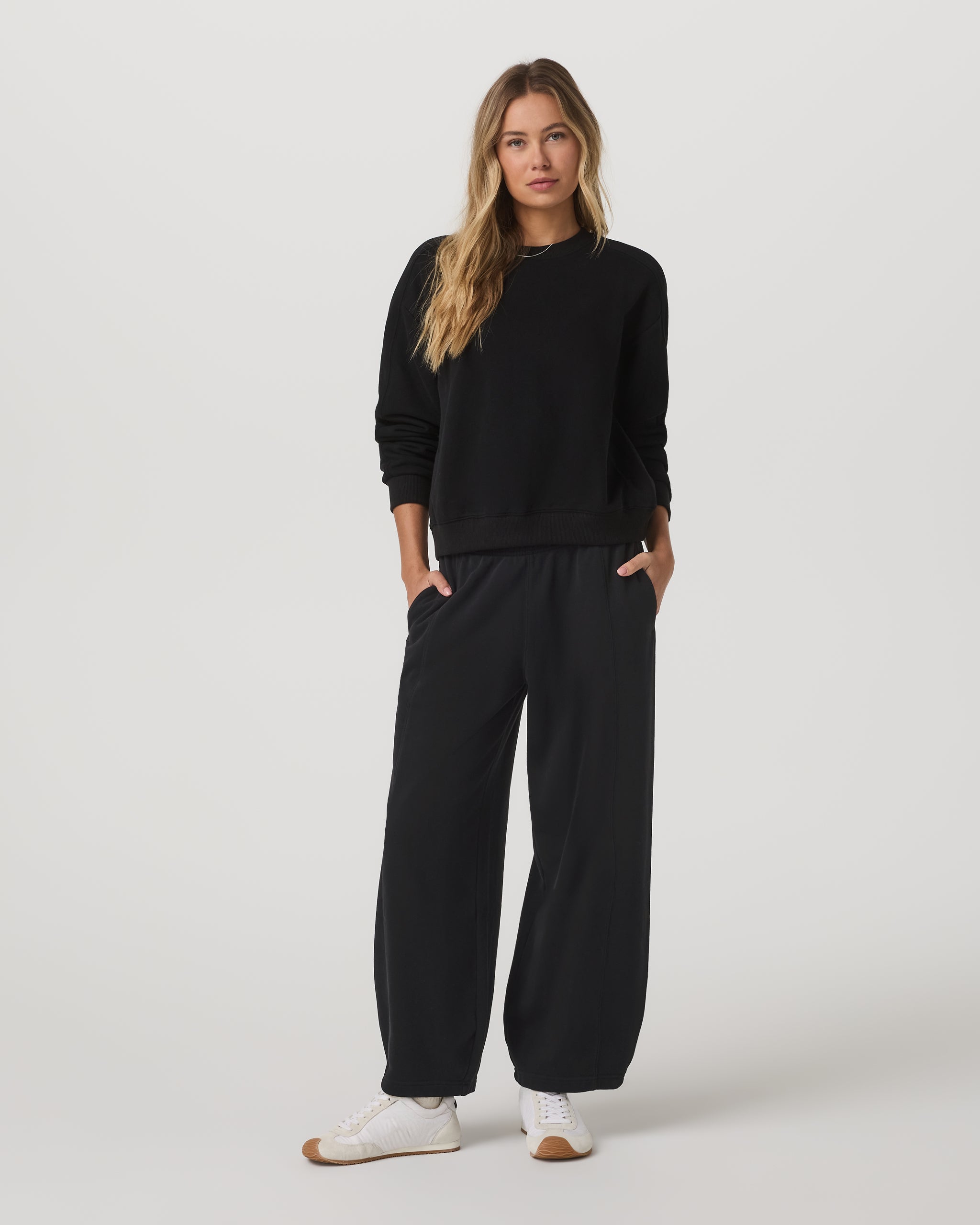 Sedona Barrel Crop Sweatpant | Black - Image 2