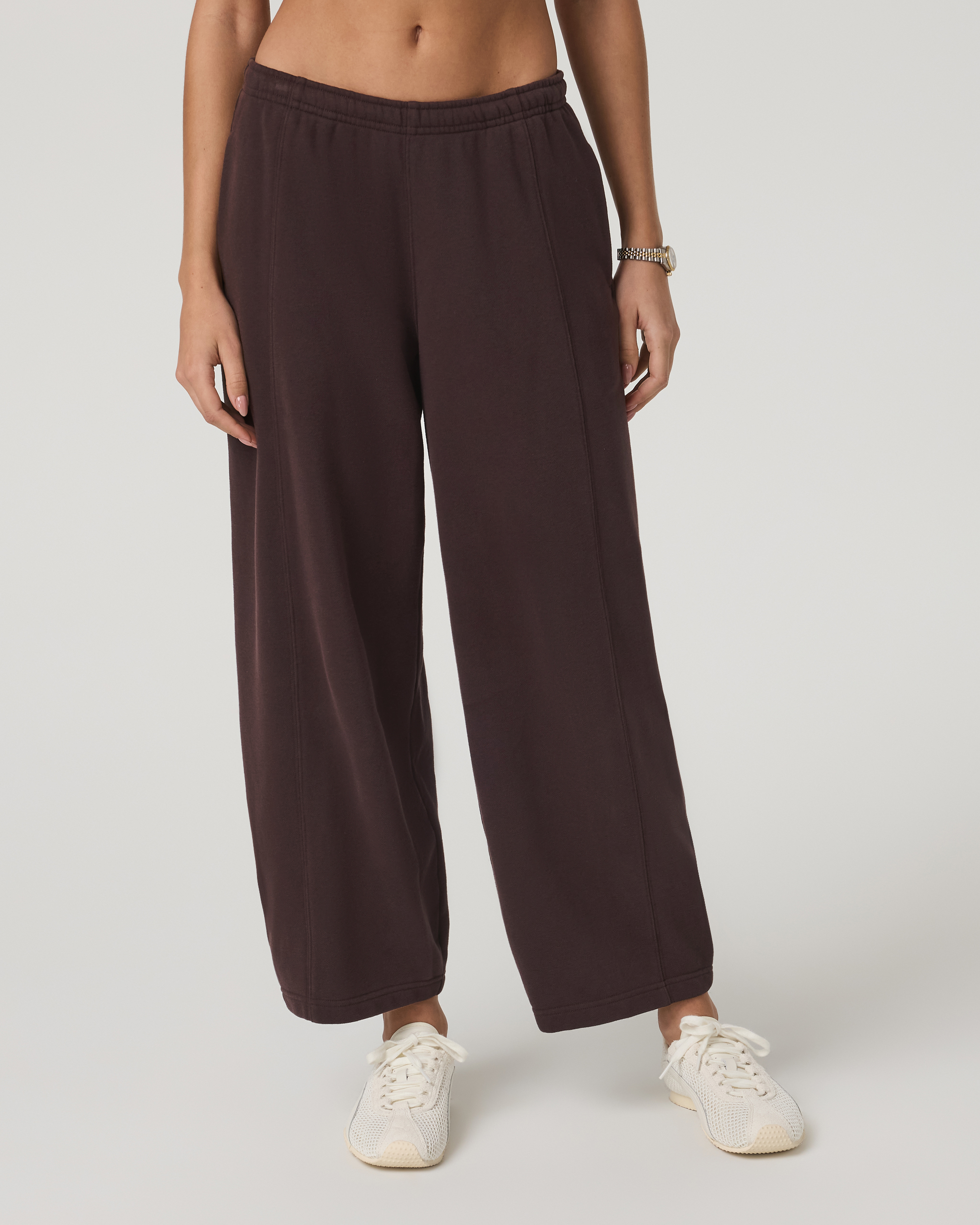 Sedona Barrel Crop Sweatpant | French Roast