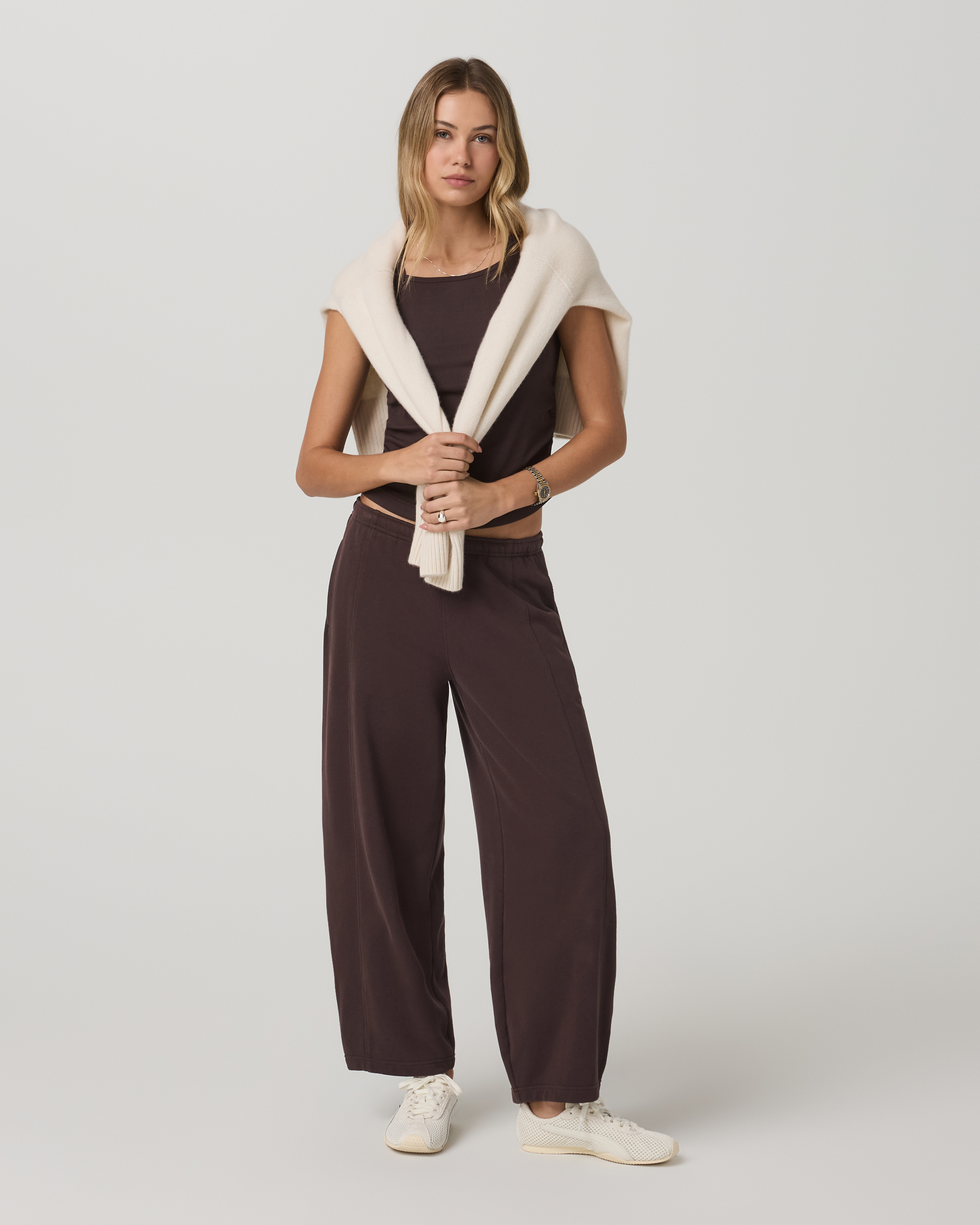 Sedona Barrel Crop Sweatpant | French Roast - Image 4