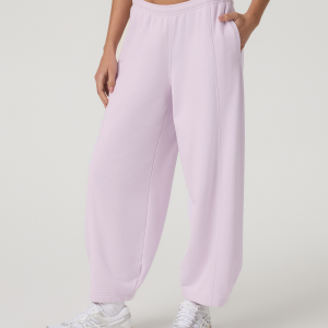 Sedona Barrel Crop Sweatpant | Lilac Breeze