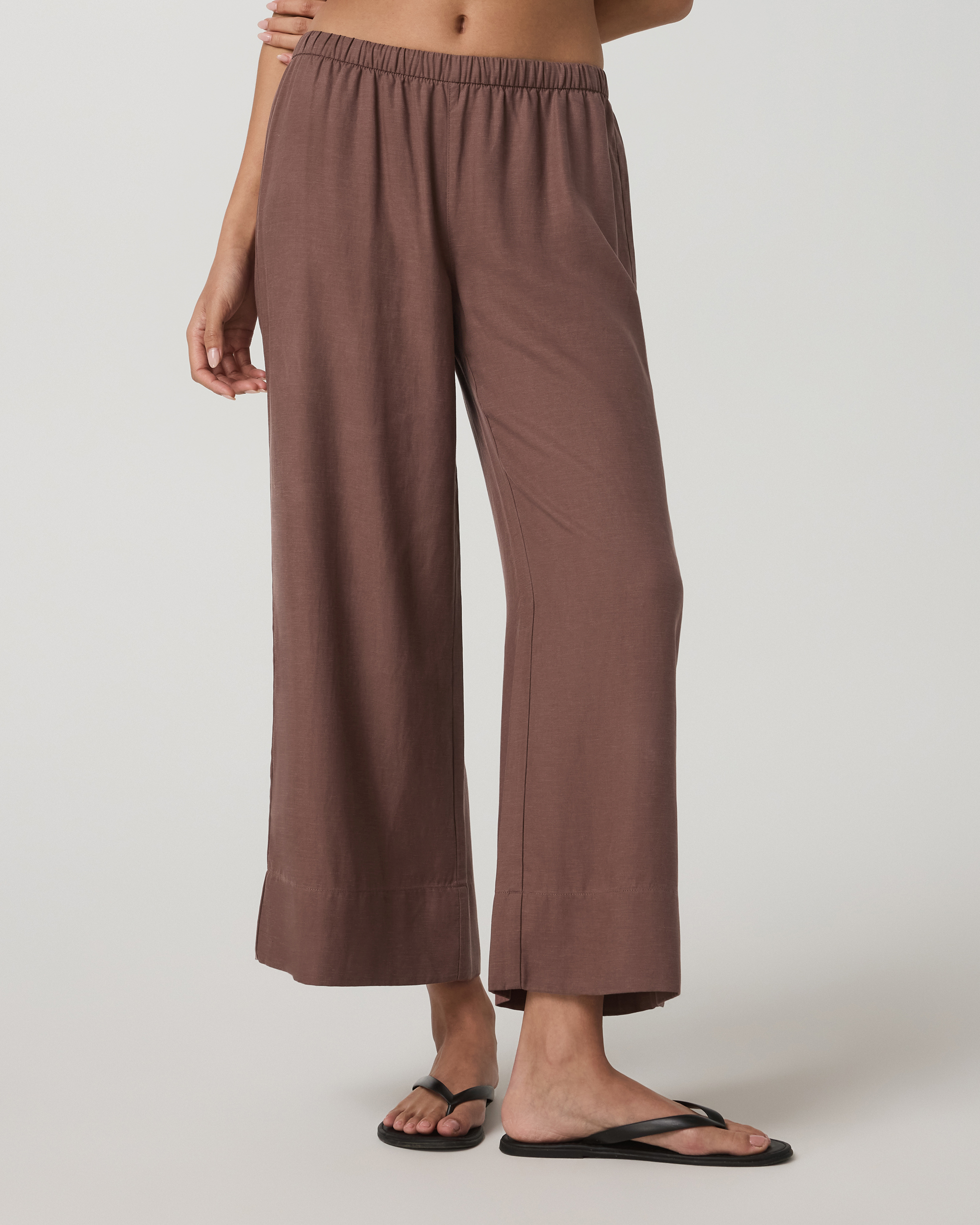 Trestles Twill Crop Wideleg Pant | Sable - Image 2