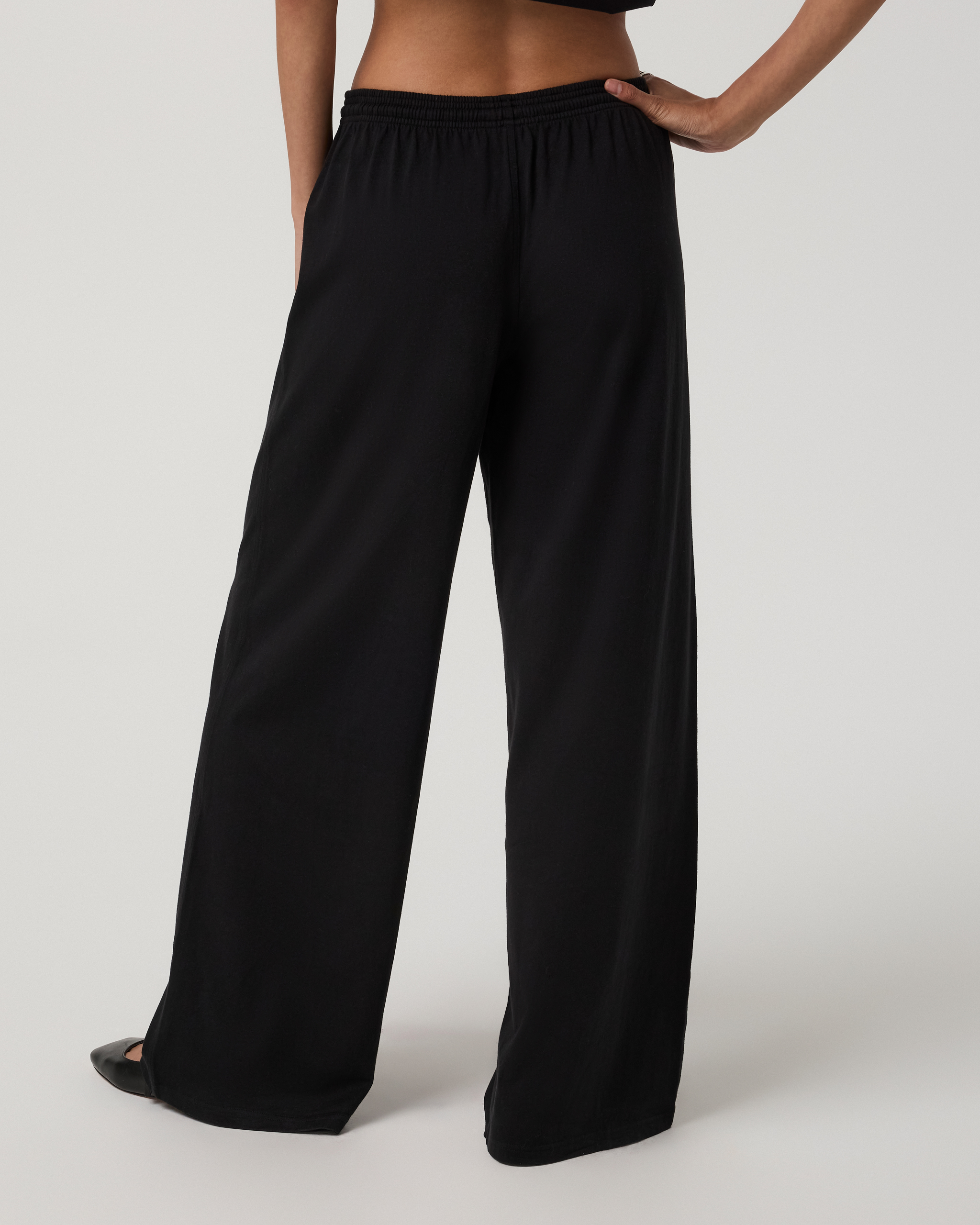 Heavyweight Cotton Easy Pant | Black - Image 3